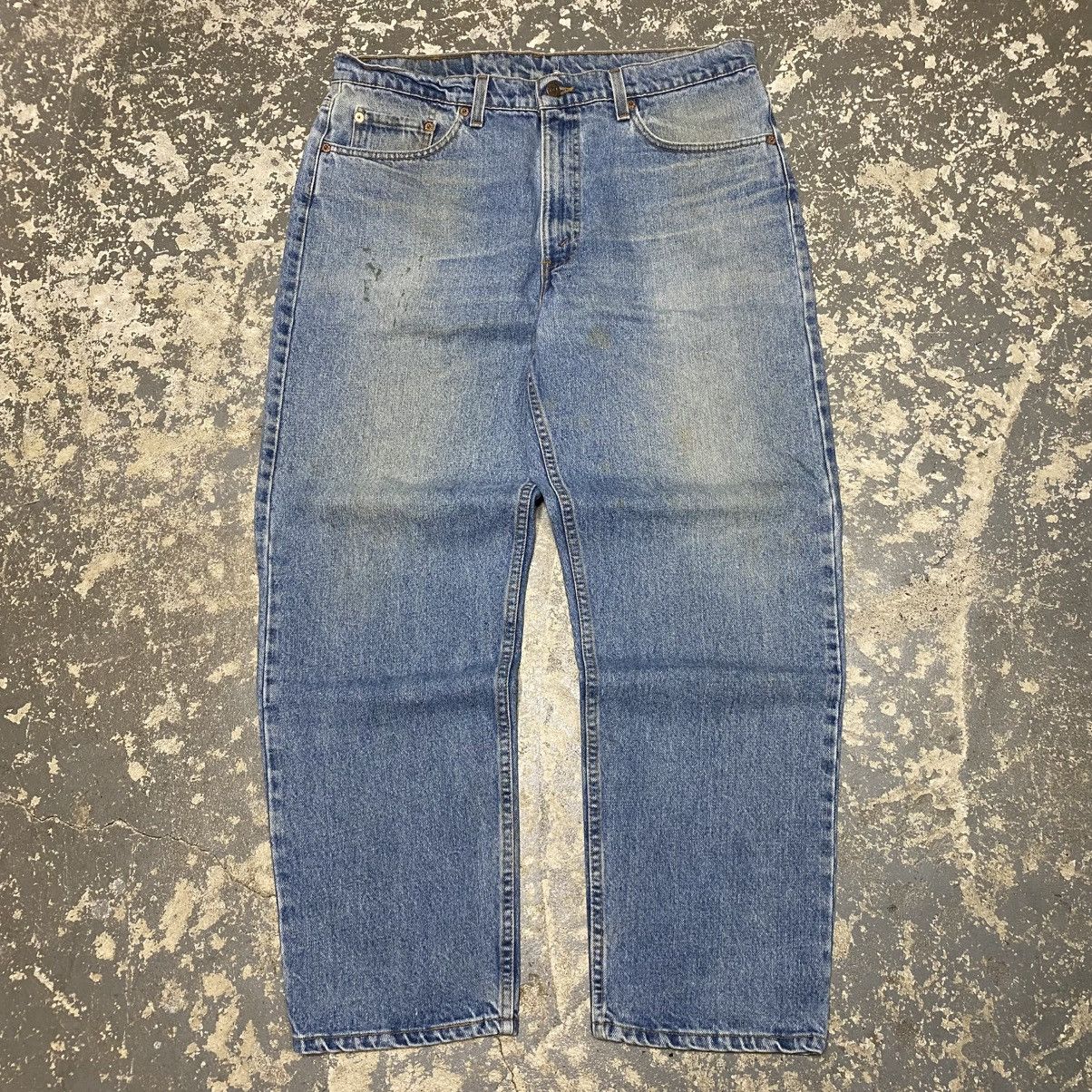 Levi's × Vintage Vintage Levi’s 550 Relaxed Fit Blue Denim Jeans USA 90s Size US 36 / EU 52 - 4 Thumbnail