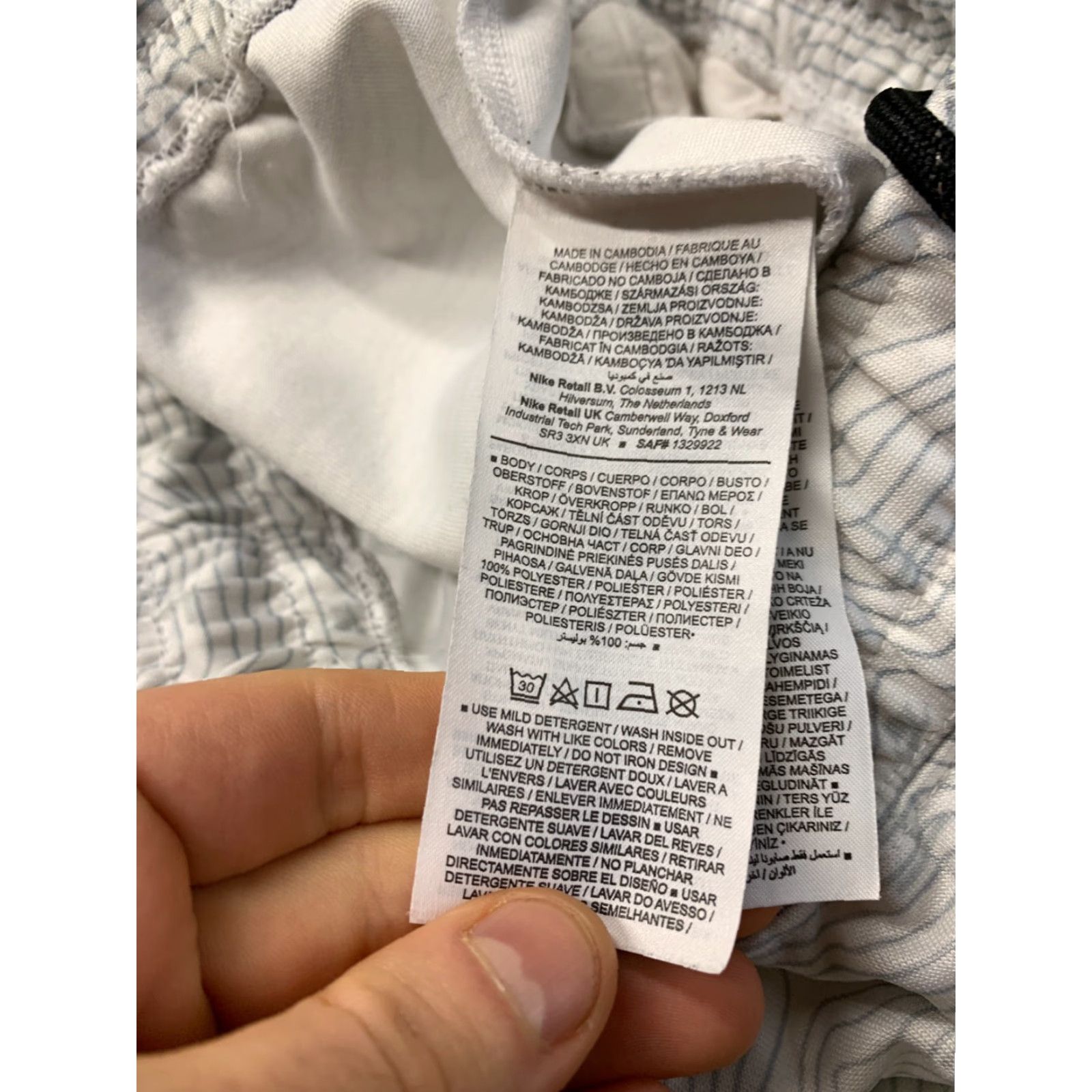 Nike NIKE AIR MAX ORIGINAL 2022 Casual Shorts S Men White Gray DO7243-100 Size US 29 - 5 Thumbnail