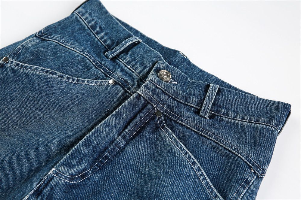 Jean Men's loose wide-leg handsome washed ripped scimitar jeans Size US 32 / EU 48 - 3 Thumbnail