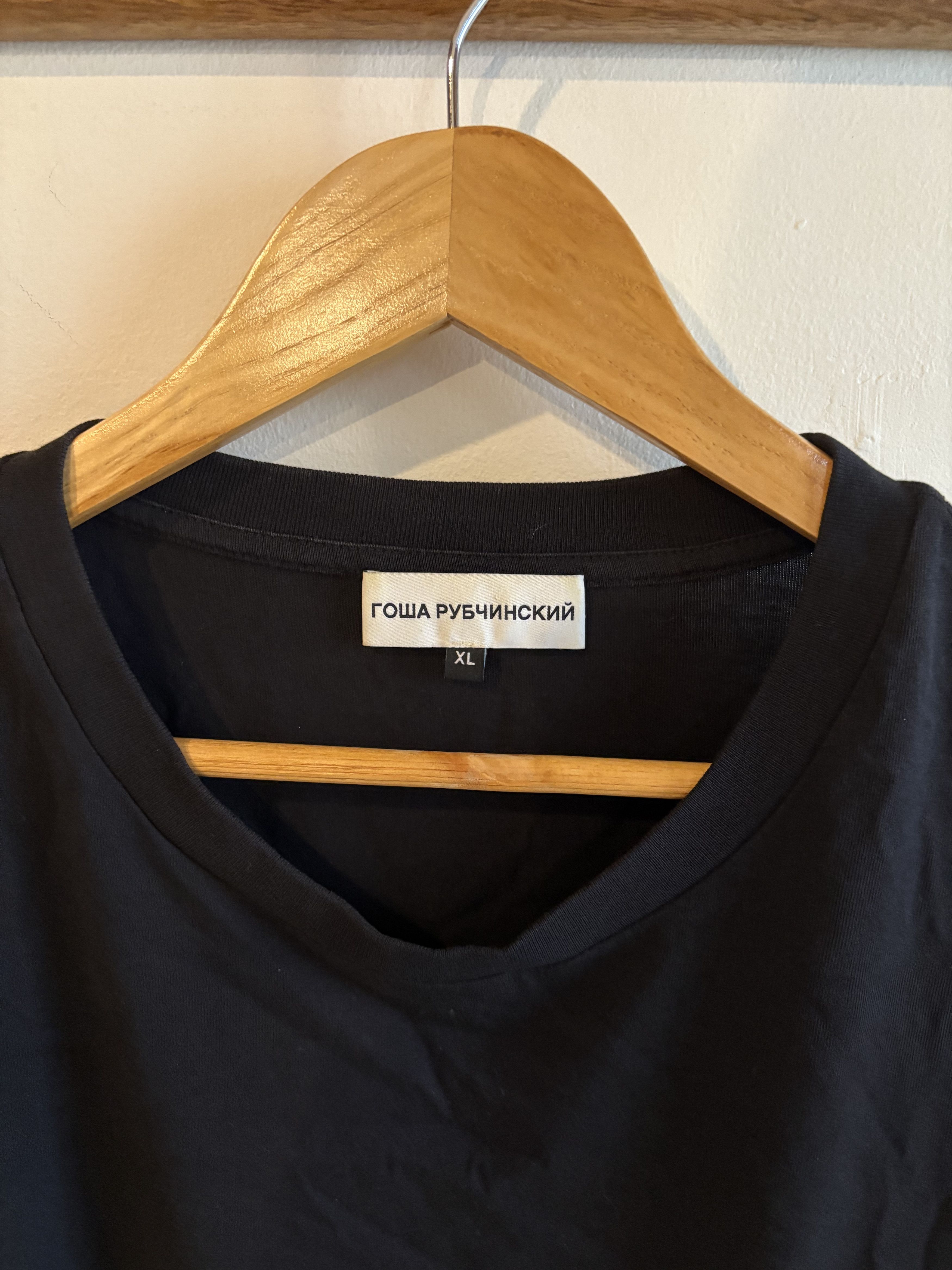 Gosha Rubchinskiy Gosha Rubchinskiy Black T Shirt Size US XL / EU 56 / 4 - 4 Thumbnail
