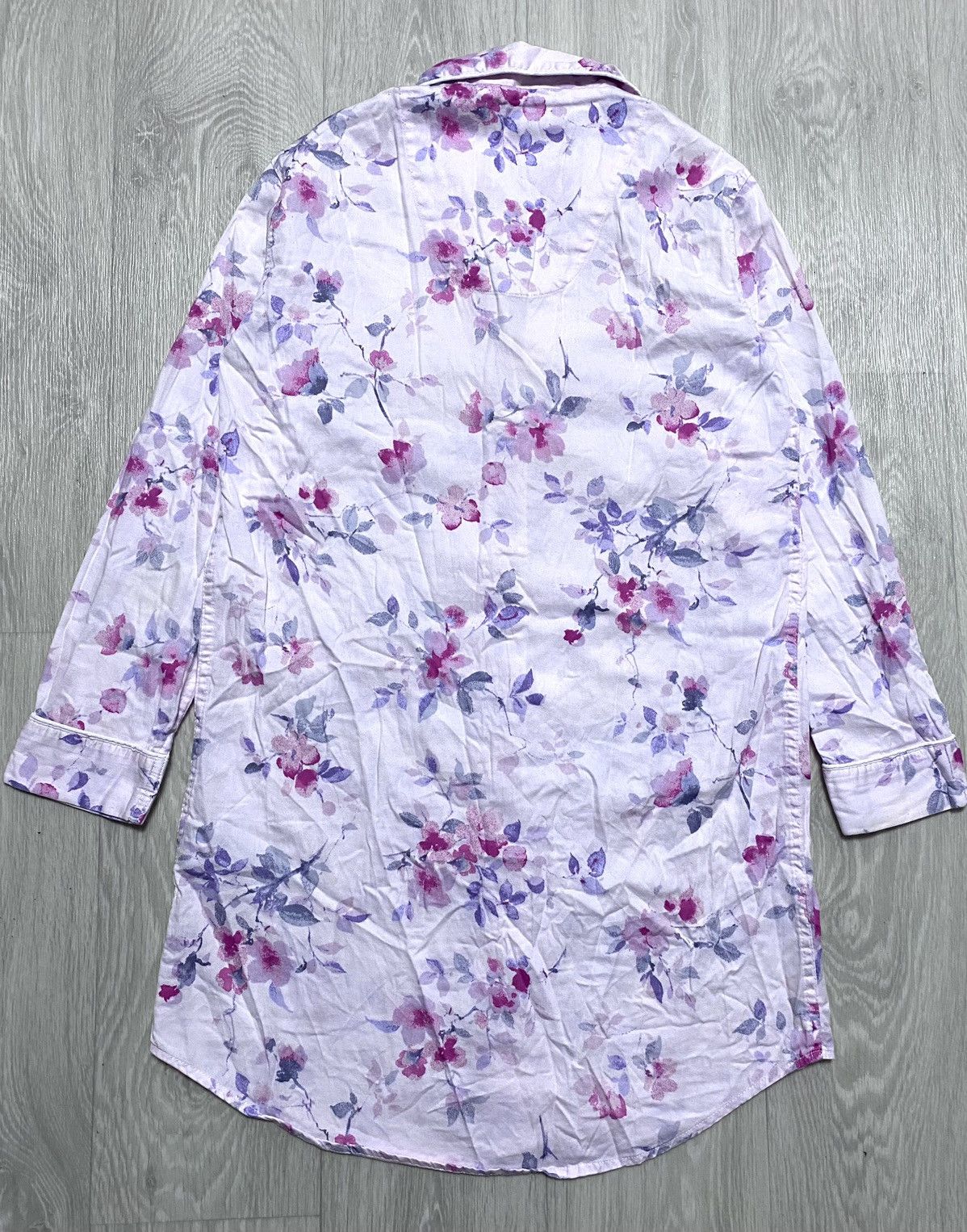 Lauren Ralph Lauren Vintage Ralph Lauren Floral Flower Print Long Shirt Dress Size XS / US 0-2 / IT 36-38 - 3 Thumbnail
