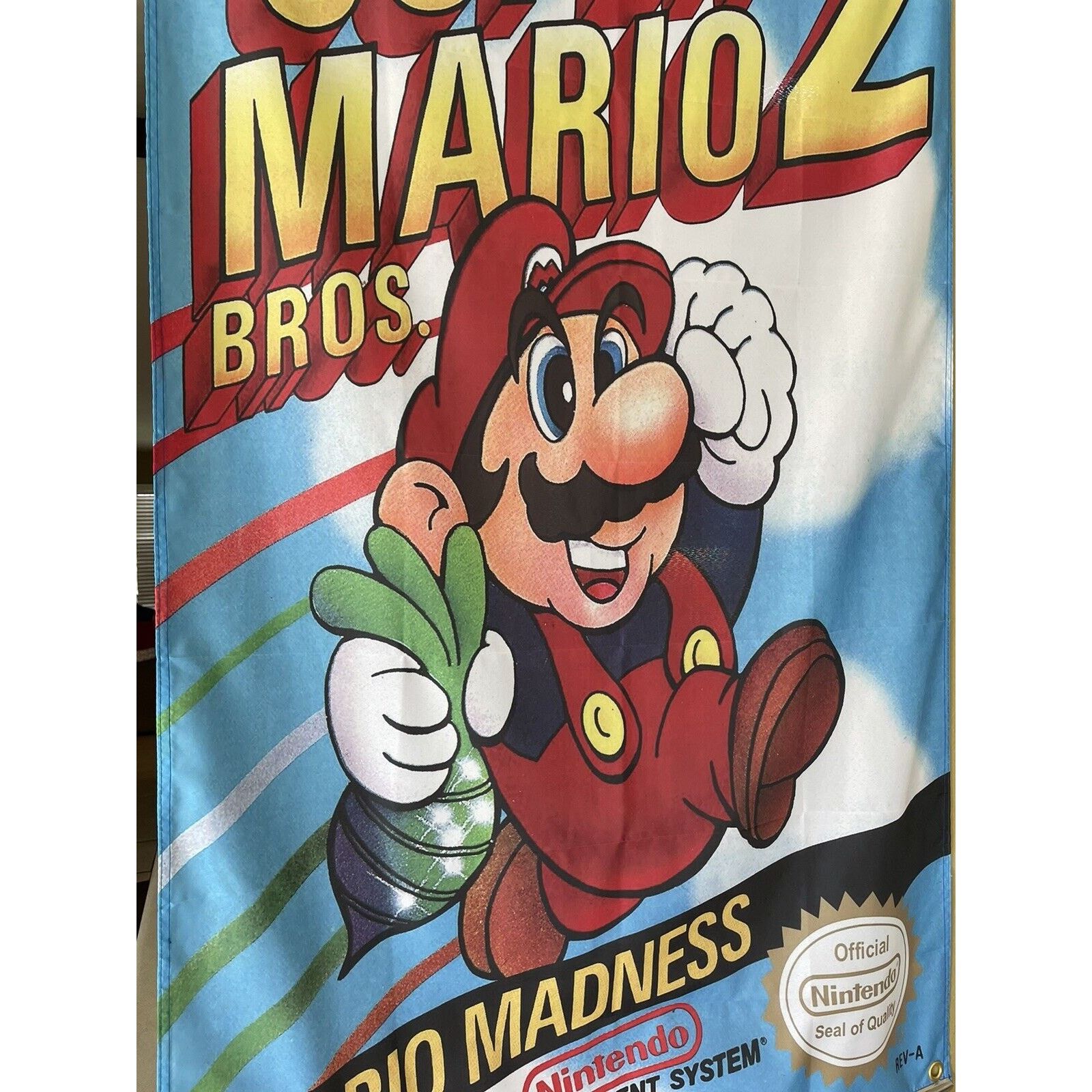 Other Super Mario Bros. 2 Nintendo NES Boxart 5' Flag Poster 1988 Size ONE SIZE - 3 Thumbnail