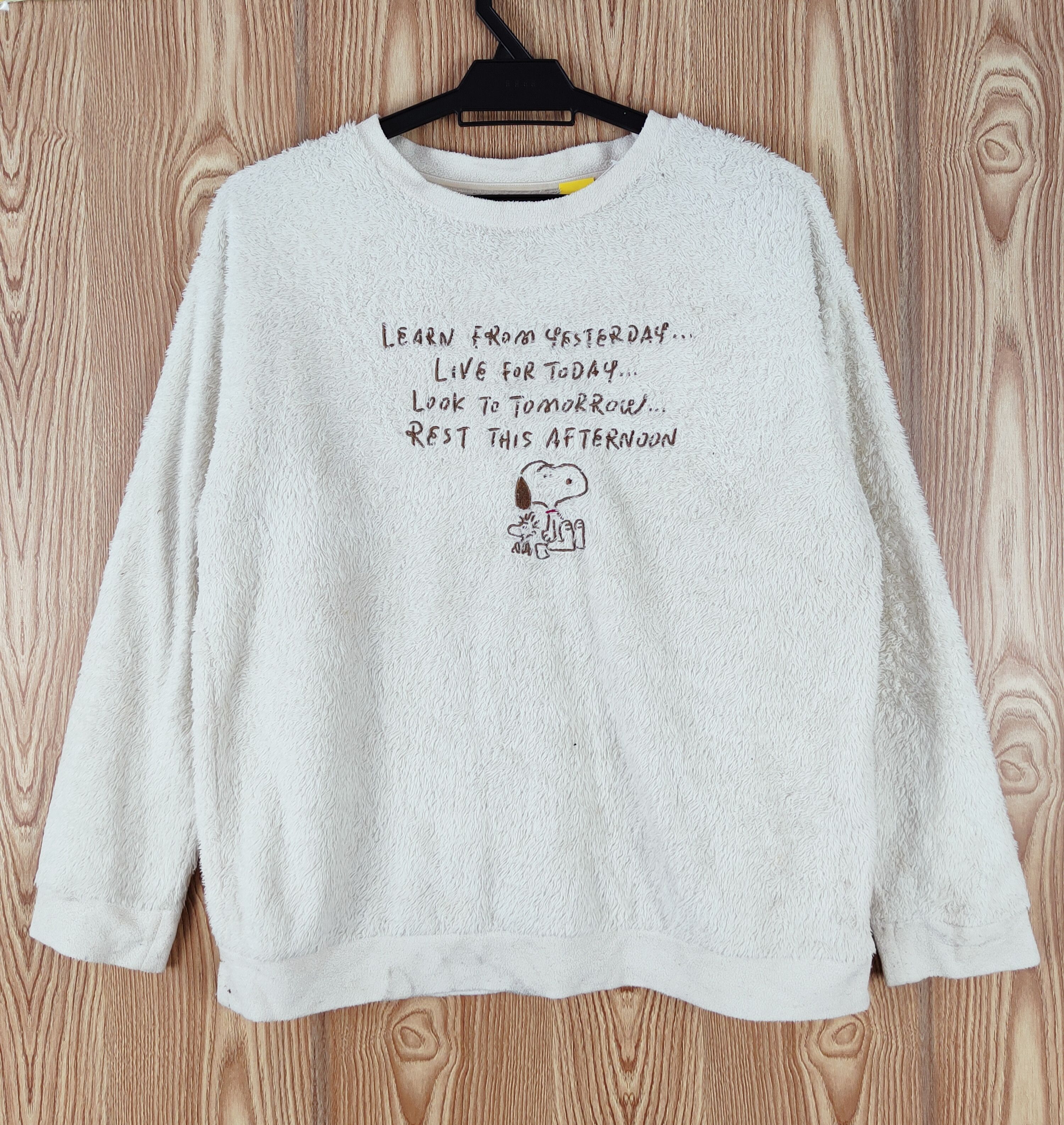 Anime × Japanese Brand × Peanuts Uniqlo X Peanuts X Yu Nagaba Fur fleece Sweatshirts #W041 Size M / US 6-8 / IT 42-44 - 1 Thumbnail