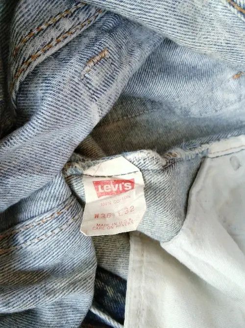 Levi's × Vintage 80s Vintage Levis 501 Made In USA Distressed Jeans 34x32 Size US 34 / EU 50 - 7 Thumbnail