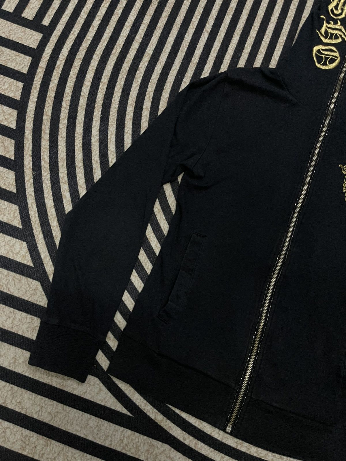 If Six Was Nine 2000s IFSIXWASNINE STYLE BEANINGS SHOO GOLD PRINT HOODIE Size US XS / EU 42 / 0 - 3 Thumbnail