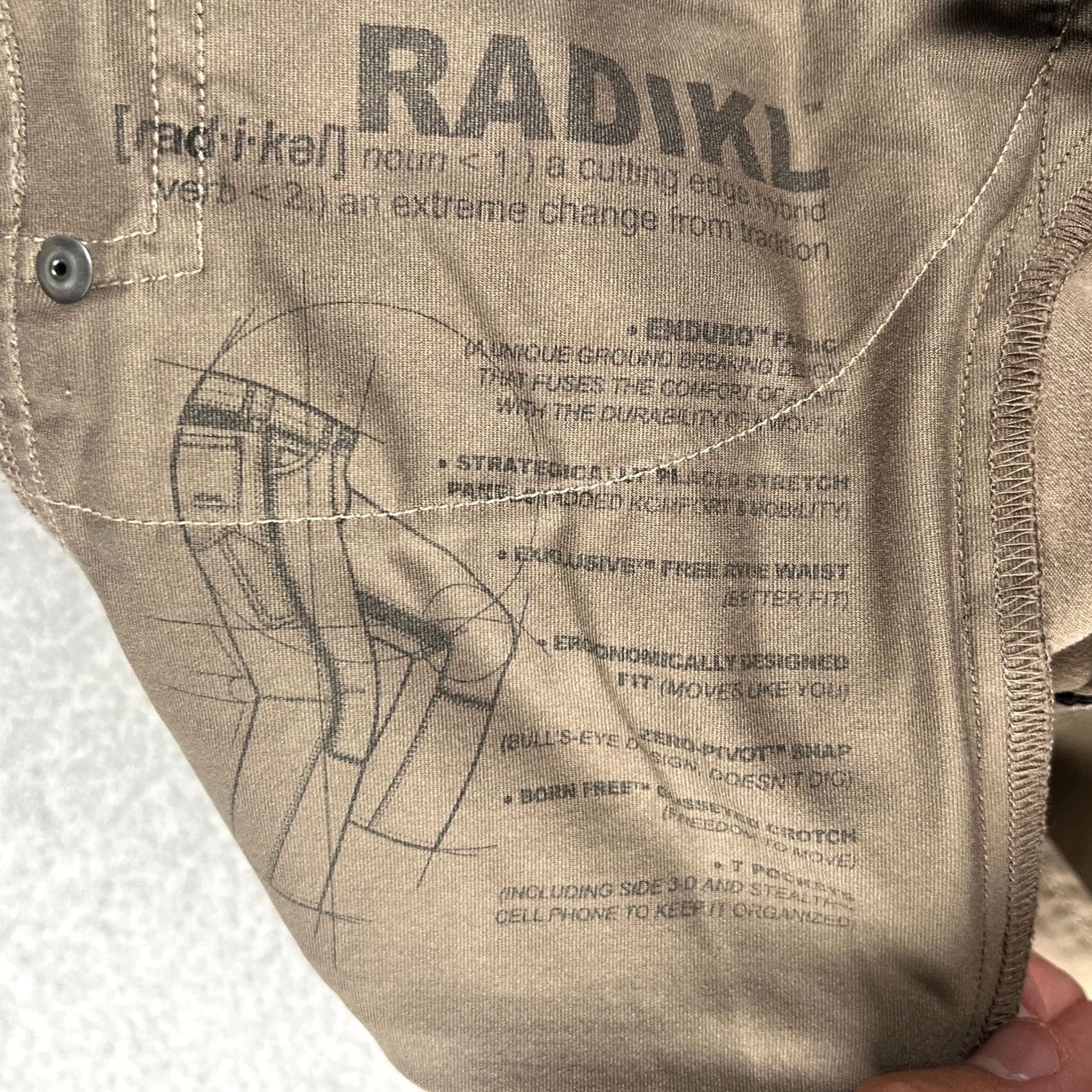 Vintage KUHL Radikl Pants Mens 36x32 Beige Hiking Stretch Outdoors Trail Camping Size US 36 / EU 52 - 3 Thumbnail