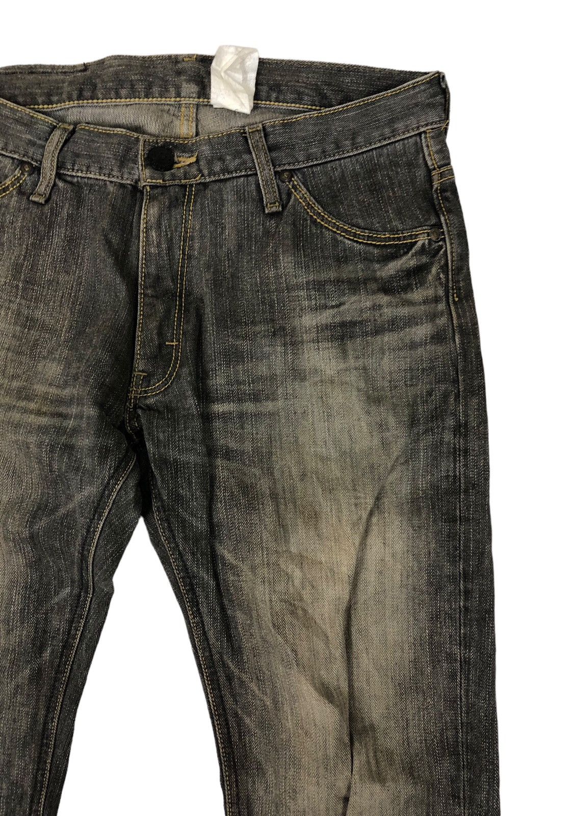 Lee Flare Lee Japan Distressed Black Denim Jeans Size US 32 / EU 48 - 6 Thumbnail