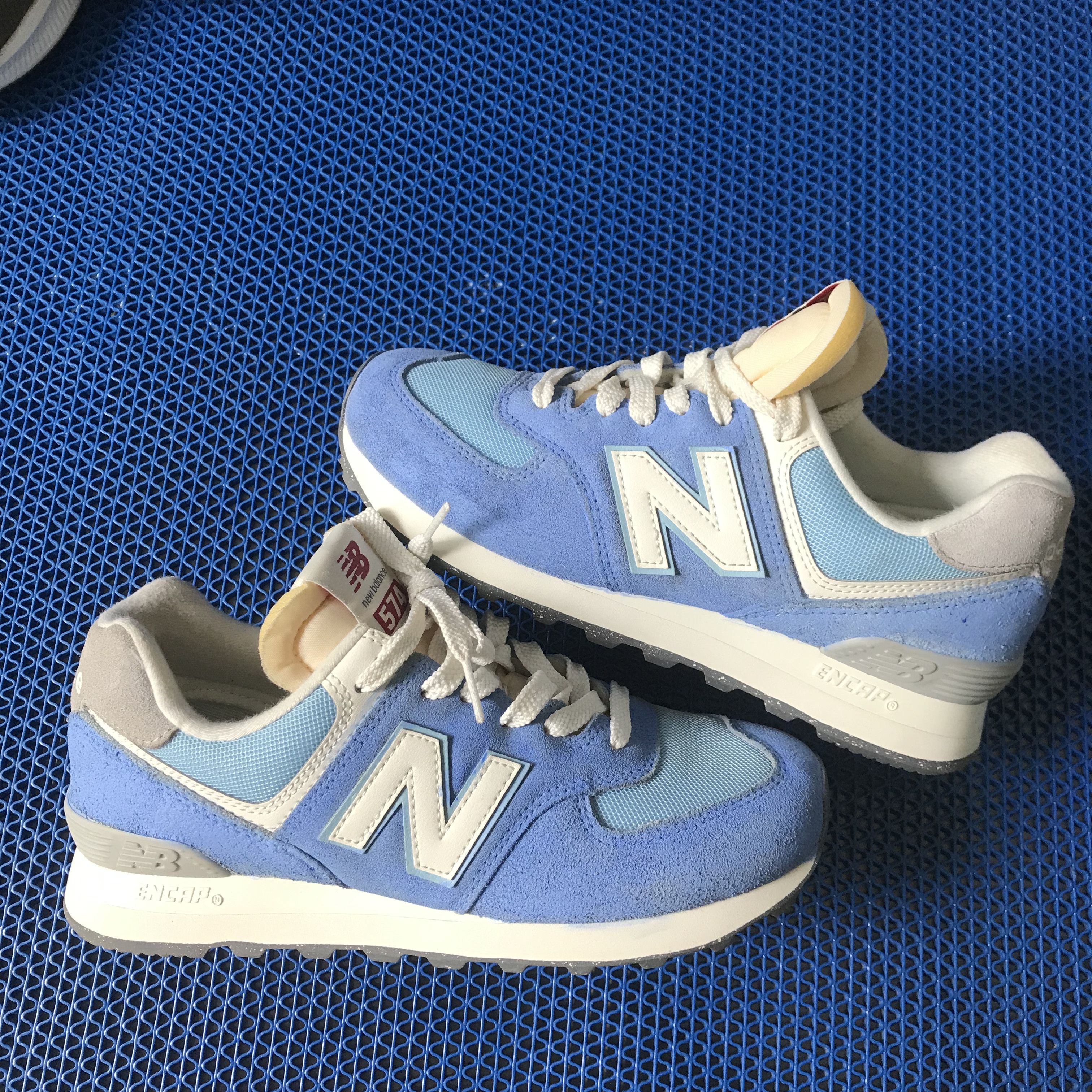 Hypebeast × New Balance New Balance 574 Blue Laguna Sea Salt U574RCA U RCA sneakers Size US 5.5 / EU 38 - 1 Thumbnail