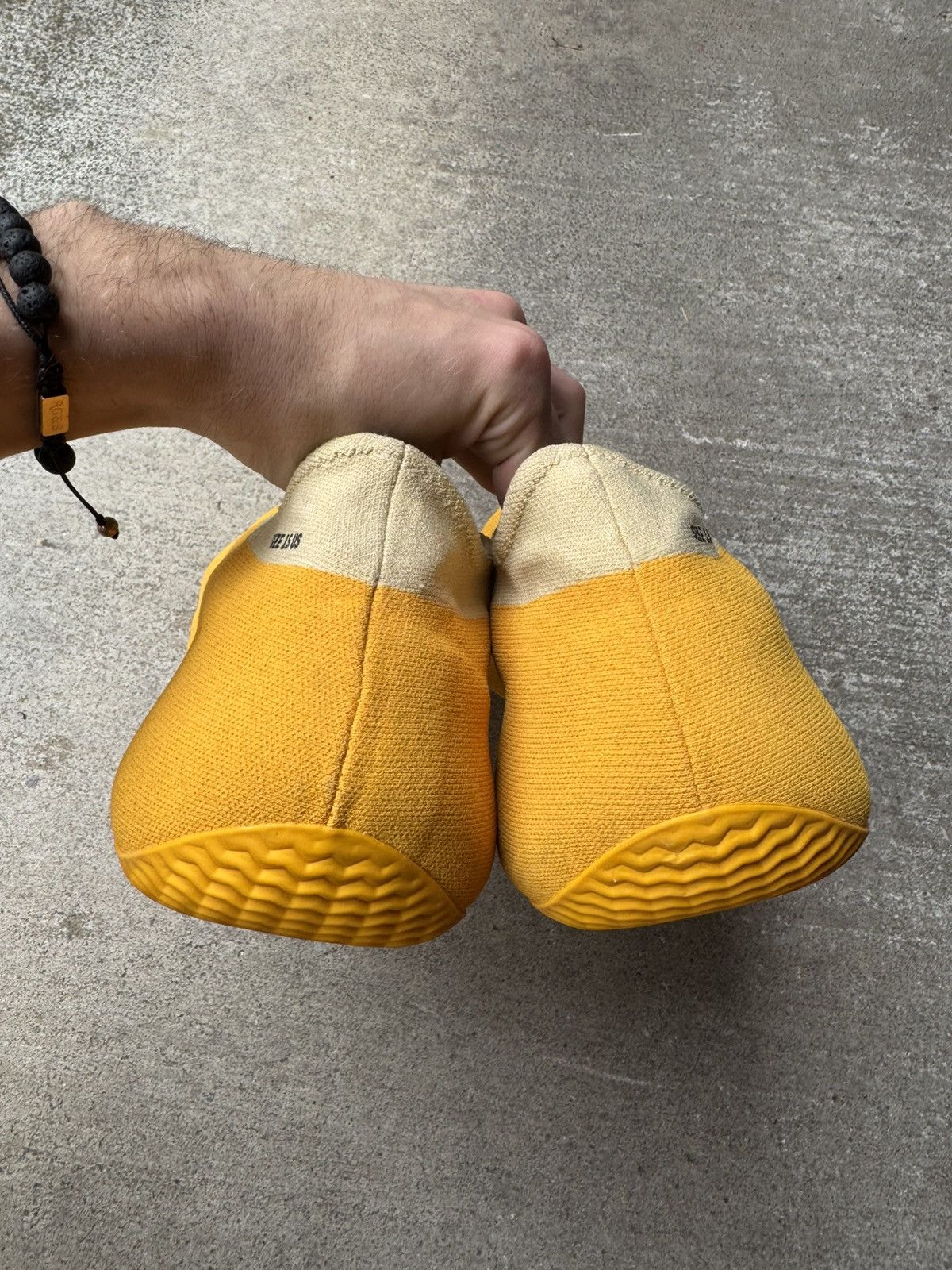 ADIDAS YEEZY KNIT RUNNER RNR SULFUR SIZE 15