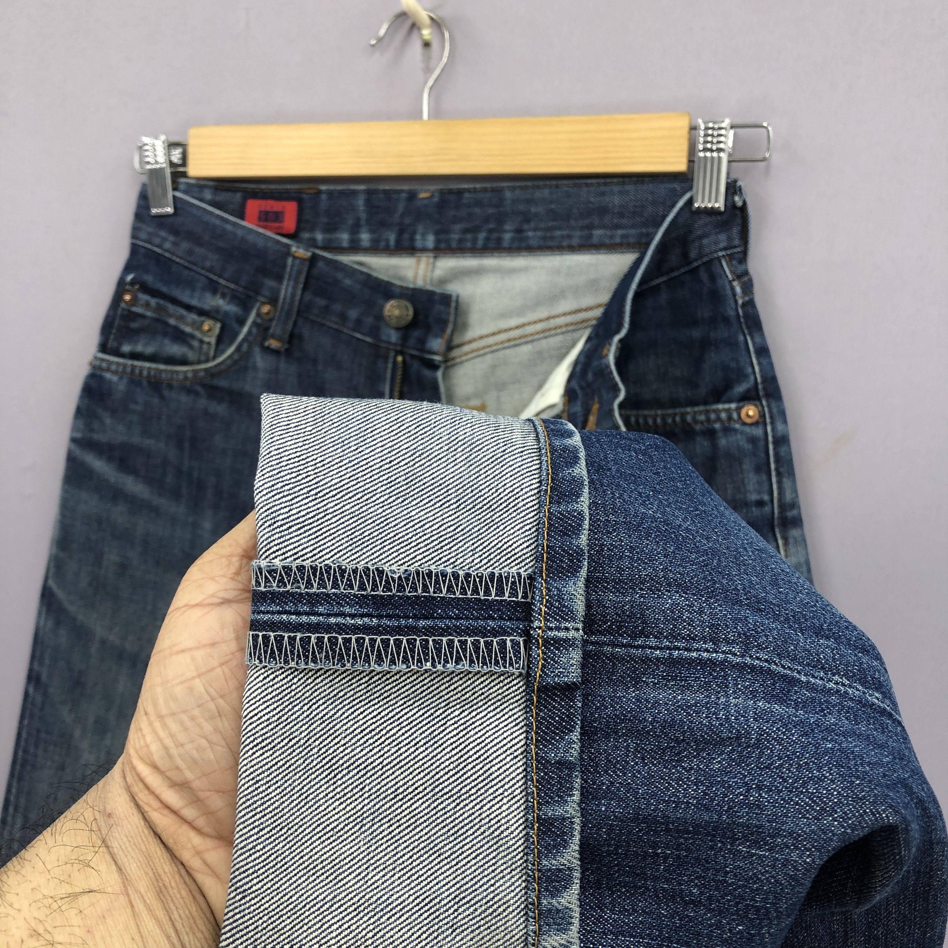 Levi's × Vintage Vintage Edwin 503 Jeans Japanese Distressed Indigo Denim Size 28" / US 6 / IT 42 - 6 Thumbnail