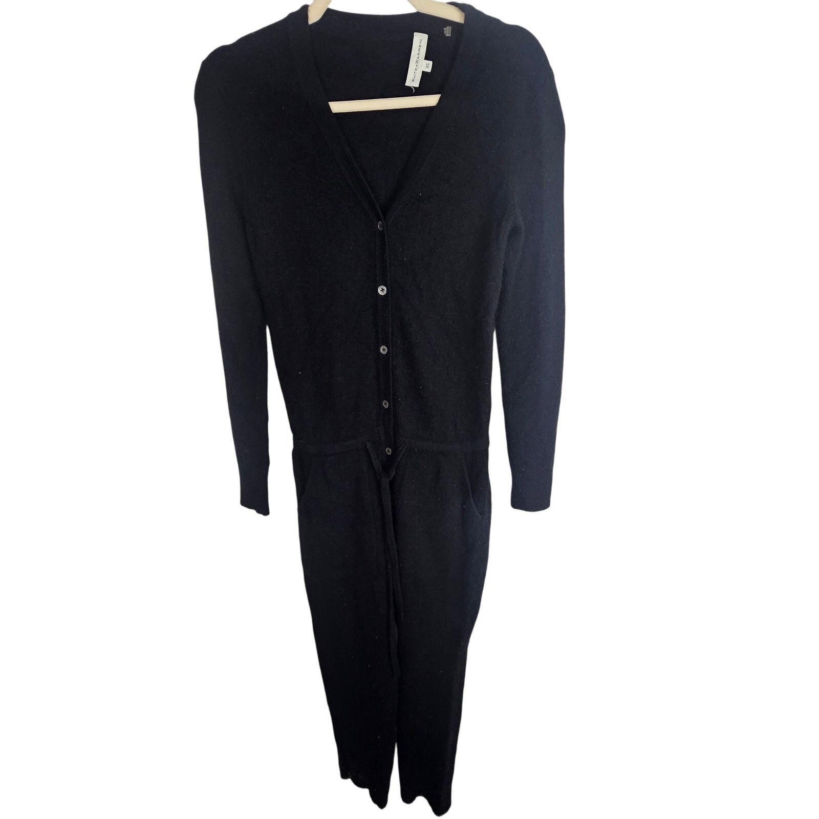 White + Warren White + Warren Womens Cashmere Sweater Jumpsuit Size XS Size 28" / US 6 / IT 42 - 1 Thumbnail