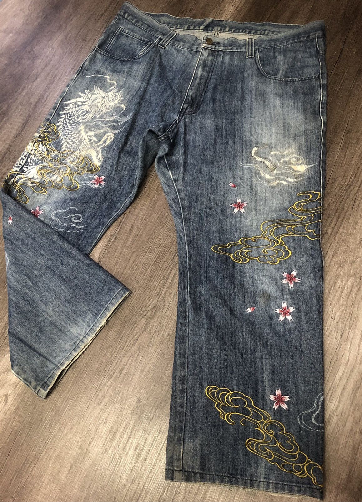 Designer × Japanese Brand VOMANIE JAPANESE JEANS SUKAJAN STYLE Size US 40 / EU 56 - 1 Thumbnail