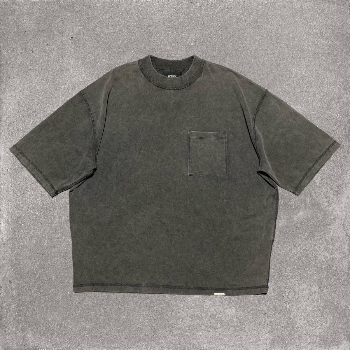 Represent Clo. Represent Small Heavyweight Pocket Vintage Grey Tee Size US S / EU 44-46 / 1 - 1 Thumbnail