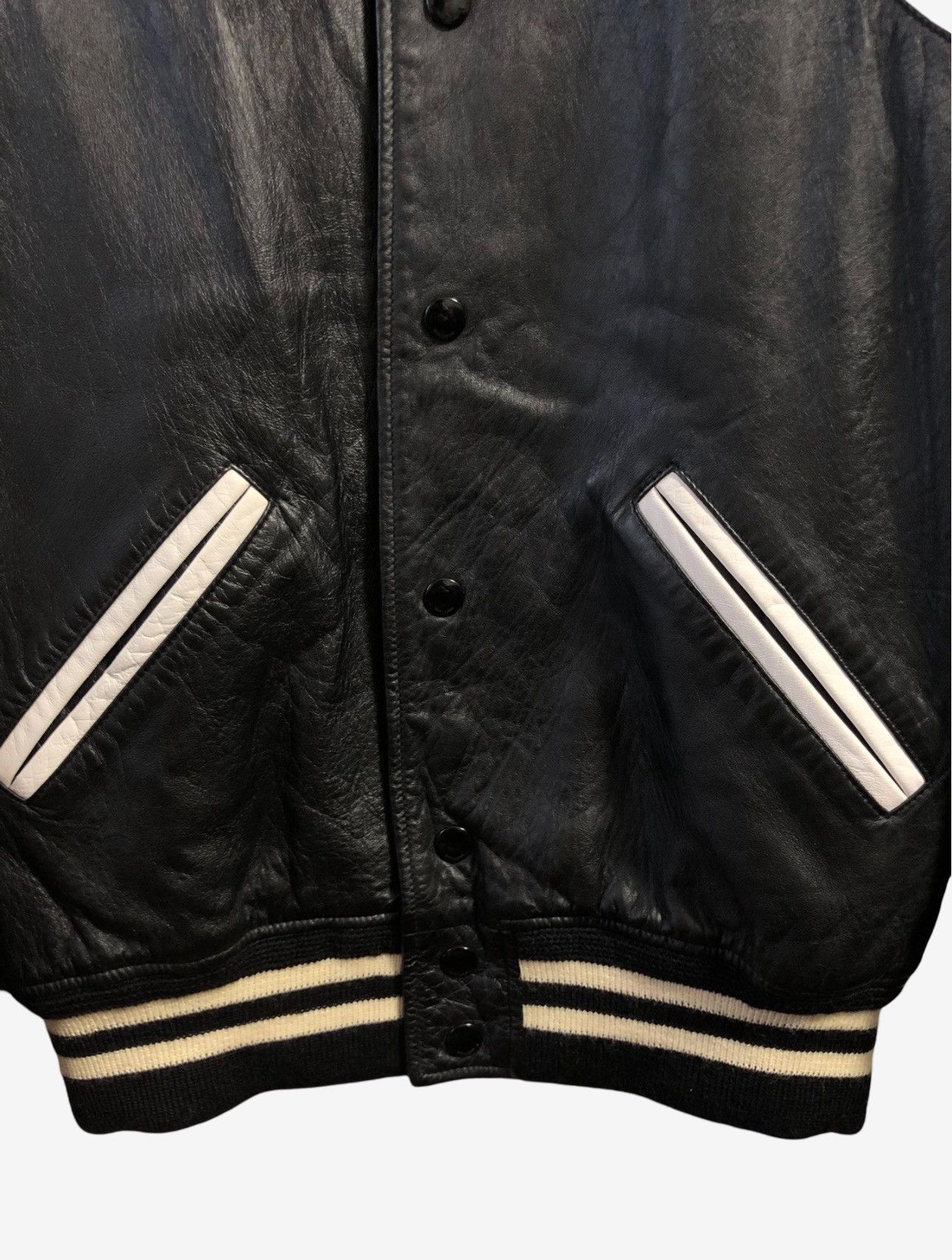 Saint Laurent Paris Saint Laurent Paris Leather Teddy Jacket Sz. 46 Size US S / EU 44-46 / 1 - 3 Thumbnail