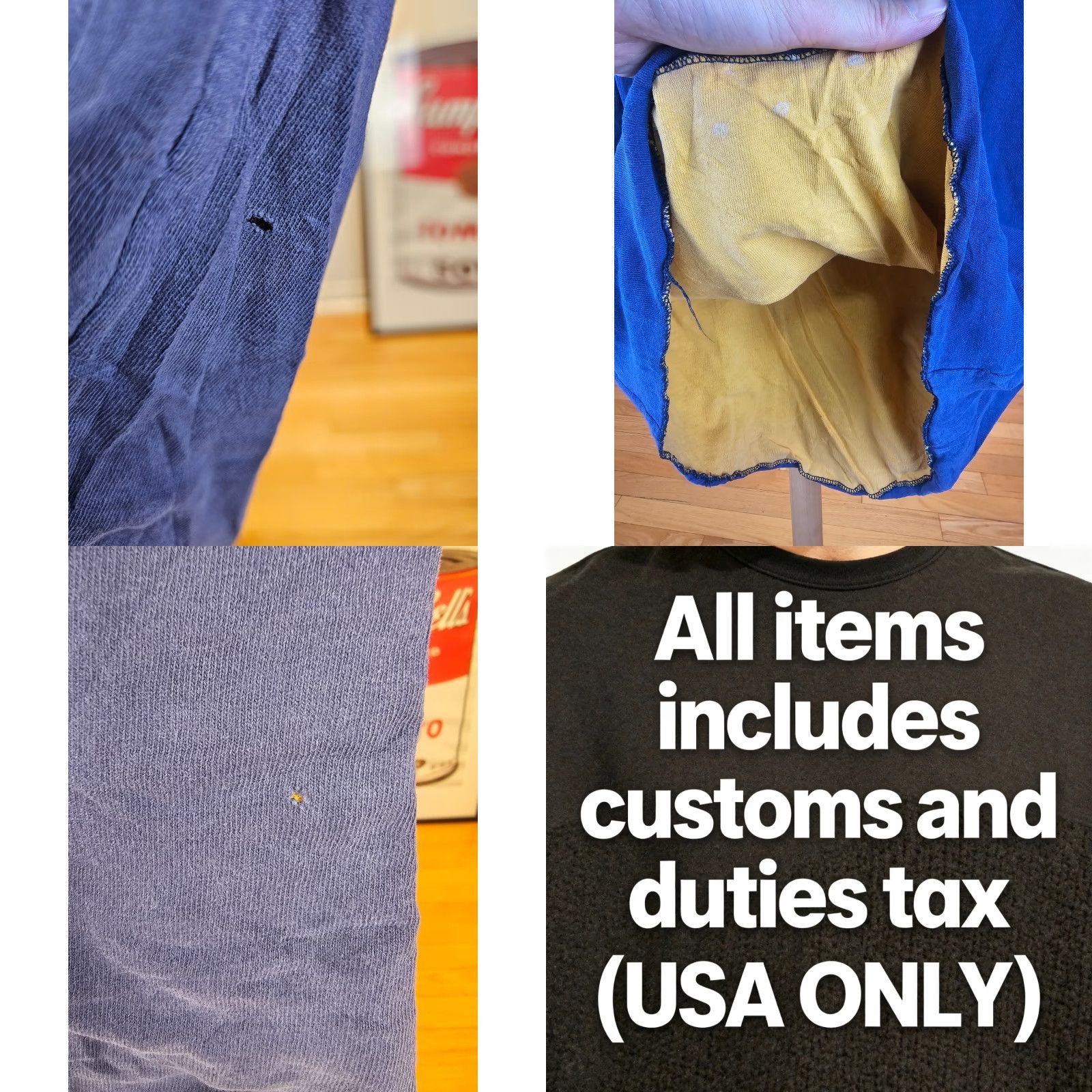 Vintage VINTAGE Unbranded NAVY/YELLOW REVERSIBLE COTTON T-Shirt Navy Yellow Short Sleeve Round Neck SZ S Shirt Mens Size US S / EU 44-46 / 1 - 8 Thumbnail
