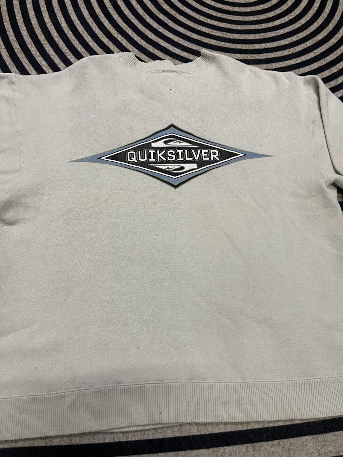Quicksilver 90s QUIKSILVER DISTRESSED BIG LOGO HOODIE Size US M / EU 48-50 / 2 - 14 Thumbnail