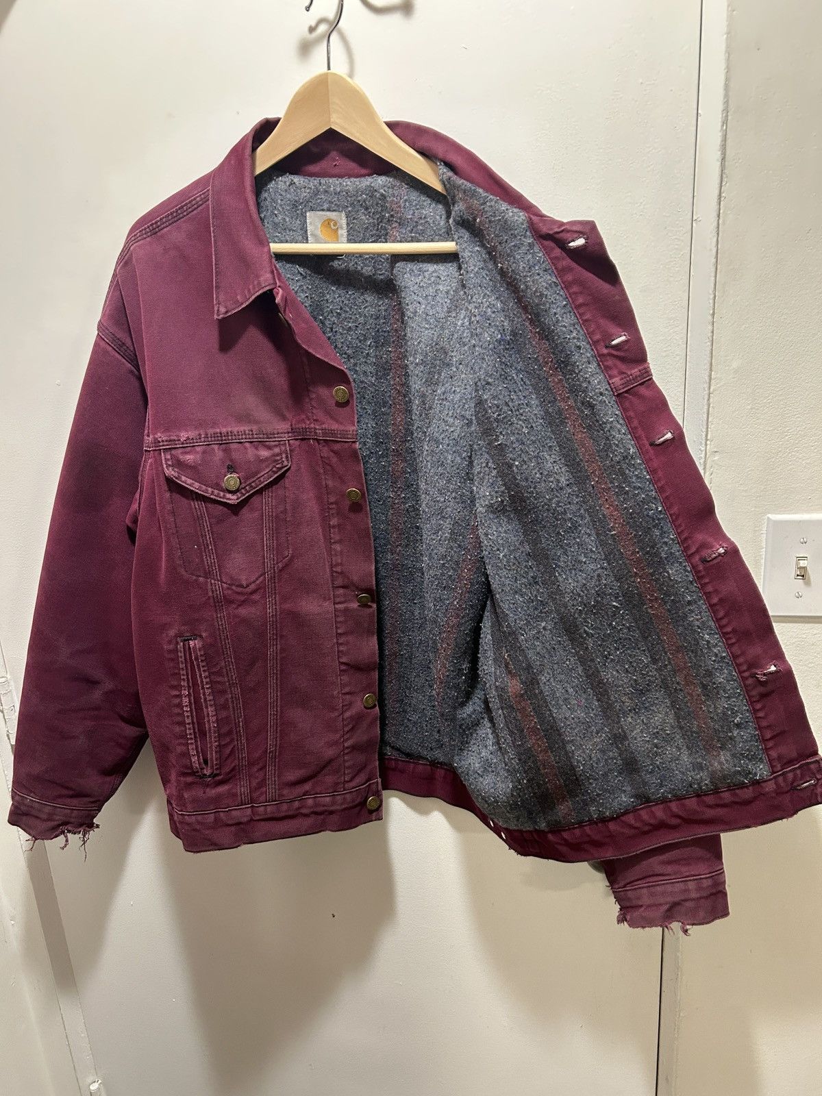 Carhartt Carhartt Denim Trucker Jacket Ruby JB181 Size US XL / EU 56 / 4 - 5 Thumbnail