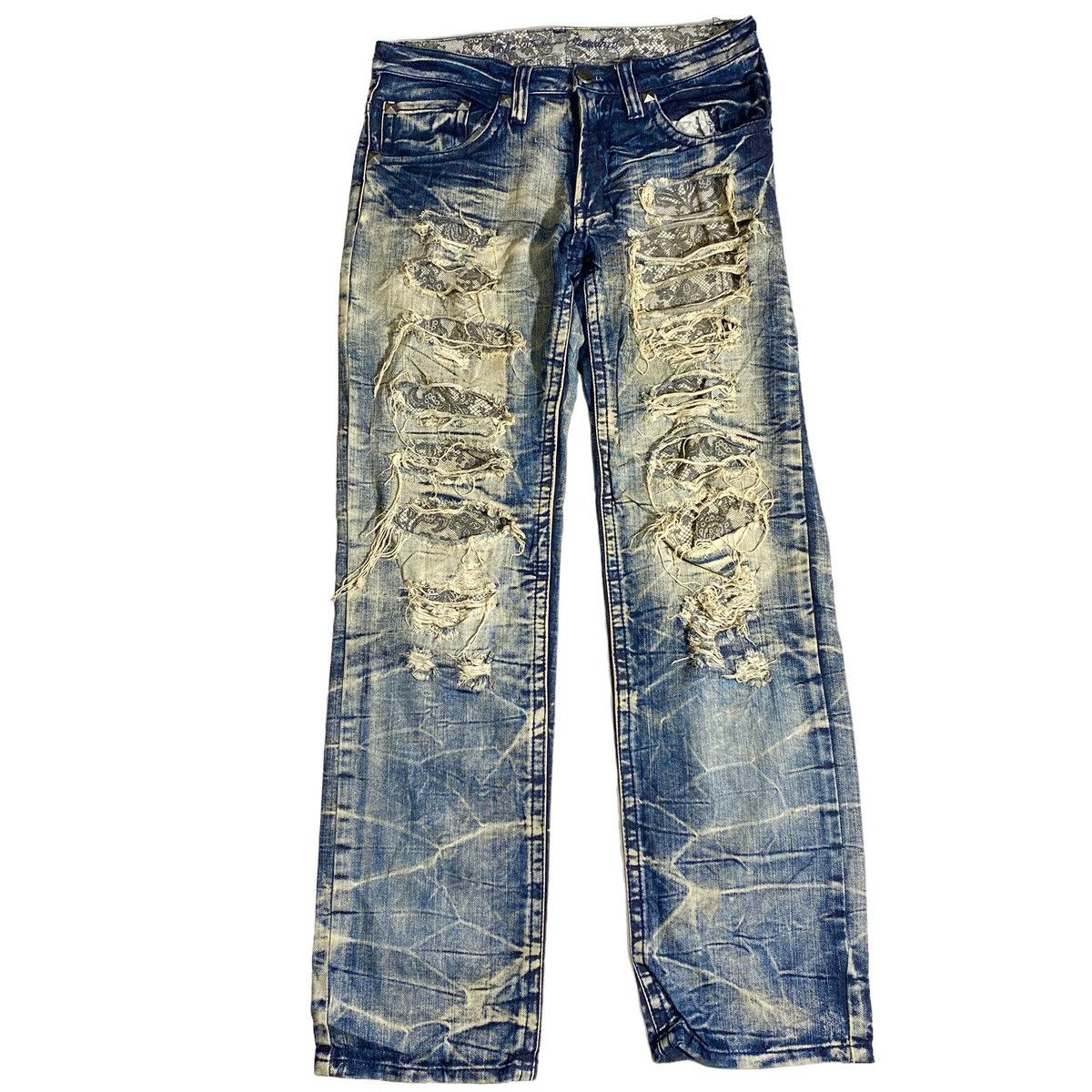 image of Distressed Denim For Look Like Undercover 85 in Blue, Men's (Size 30)