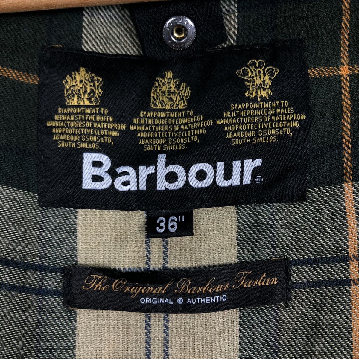 Barbour 📌Hunting Jacket Wax Barbour Blanket Tartan Multi Pocket Size US M / EU 48-50 / 2 - 20 Thumbnail