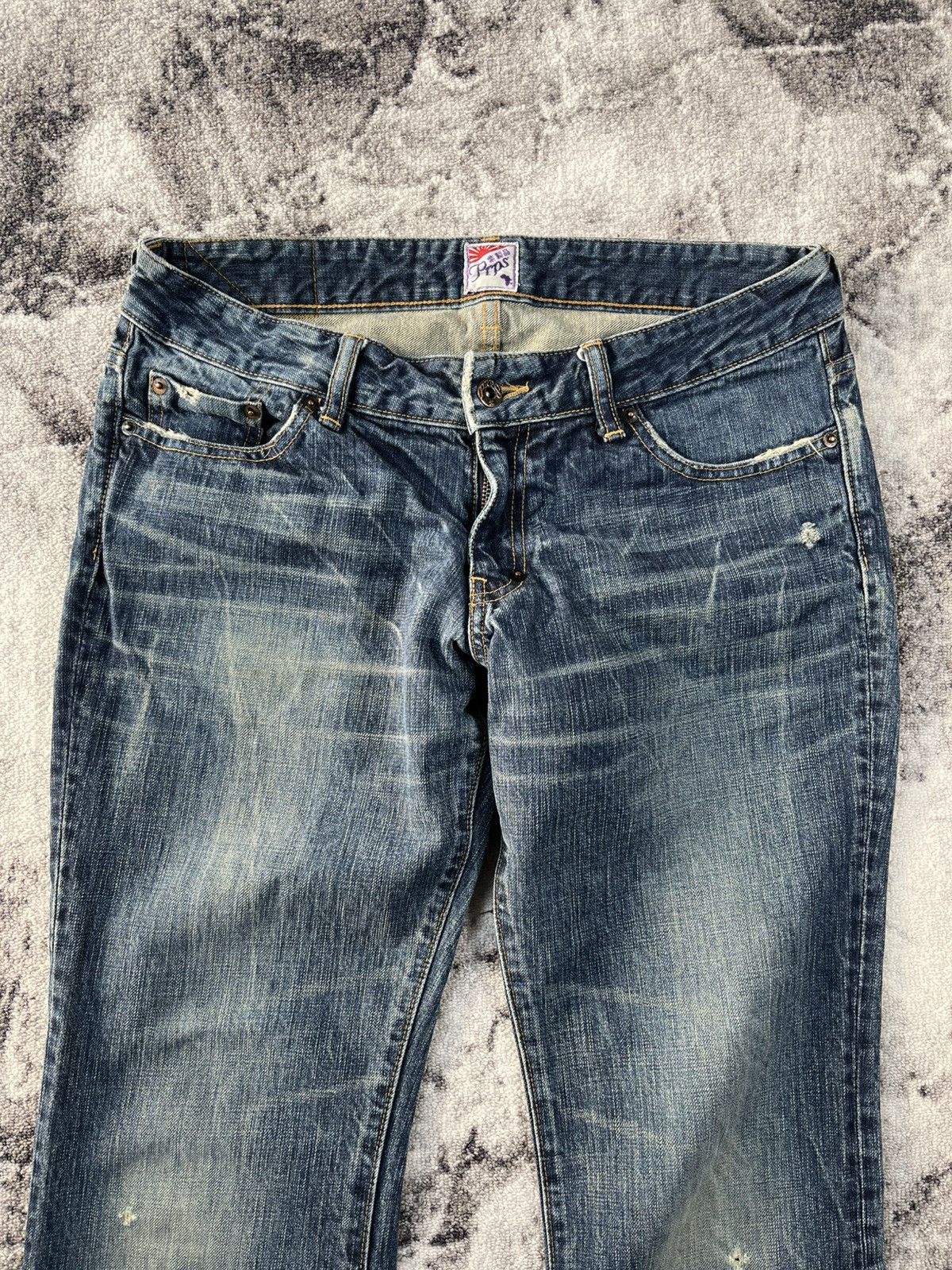 Prps PRPS Japan Selvedge Distressed Bootcut Denim 31 Size US 31 - 3 Thumbnail