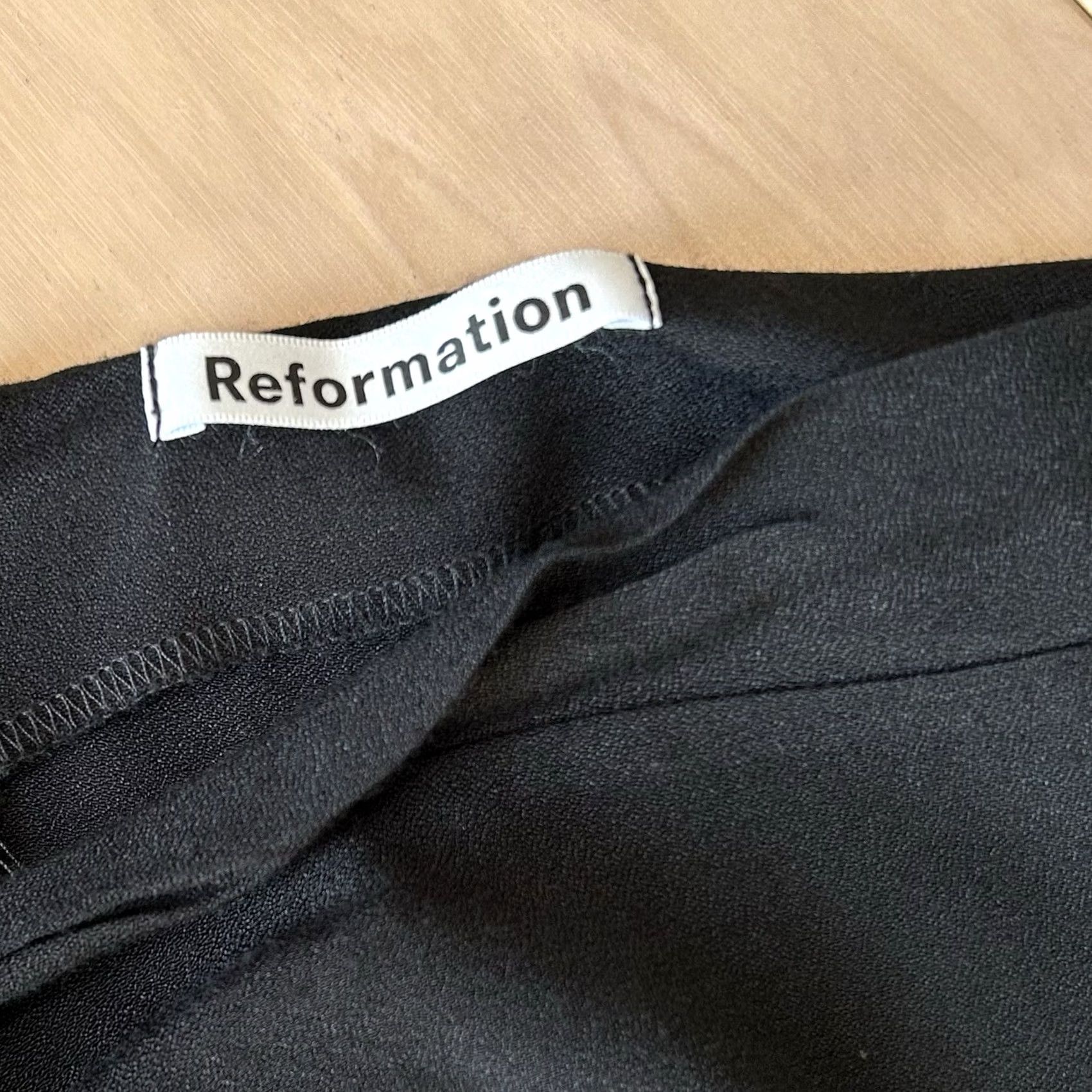 Reformation Reformation Orson Black Skirt Women’s Large Size 36" / US 14 / IT 50 - 3 Thumbnail