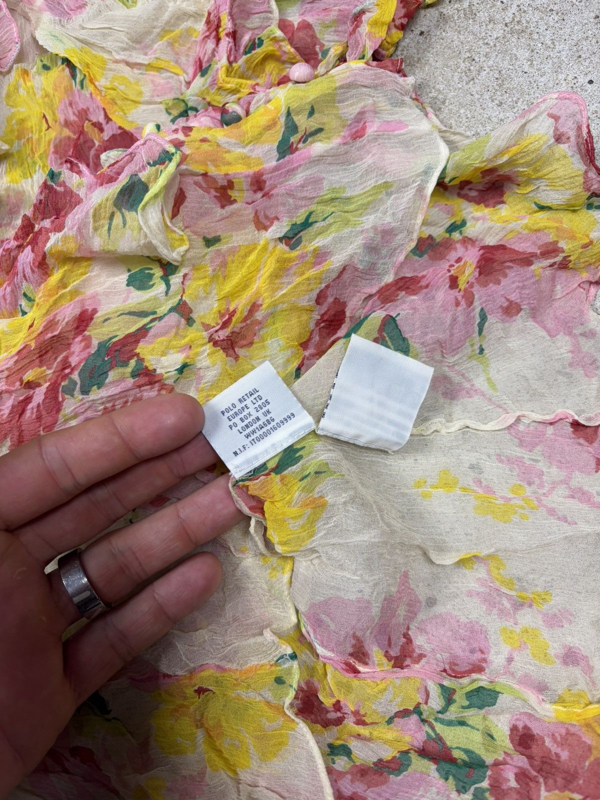 Ralph Lauren Ralph Lauren Mainline Silk Floral Print Blouse Shirt Size M / US 6-8 / IT 42-44 - 11 Thumbnail