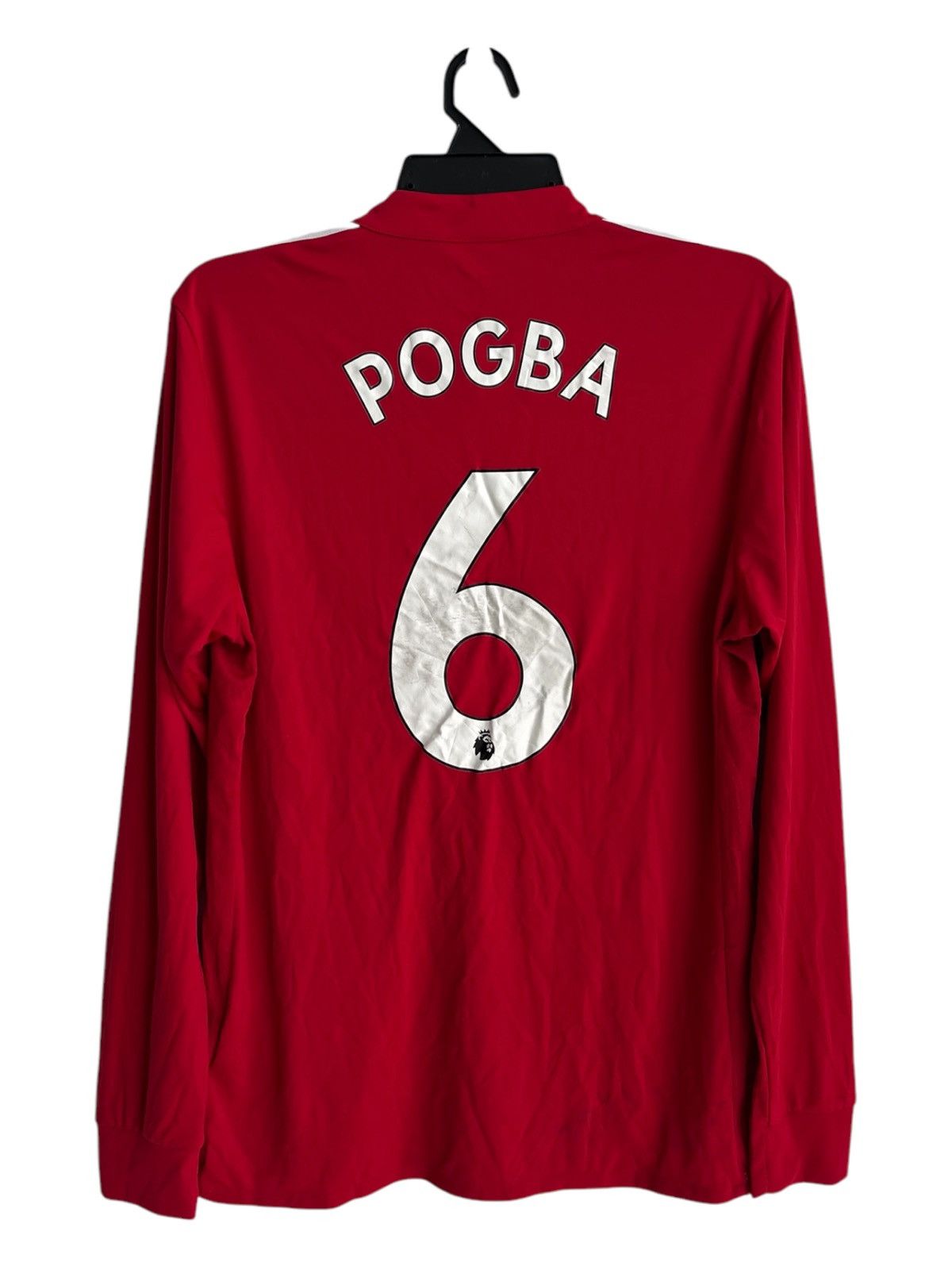 Adidas 2017-18 Adidas MU Paul Pogba #6 Player Issue Home LS Jersey Size US M / EU 48-50 / 2 - 2 Thumbnail