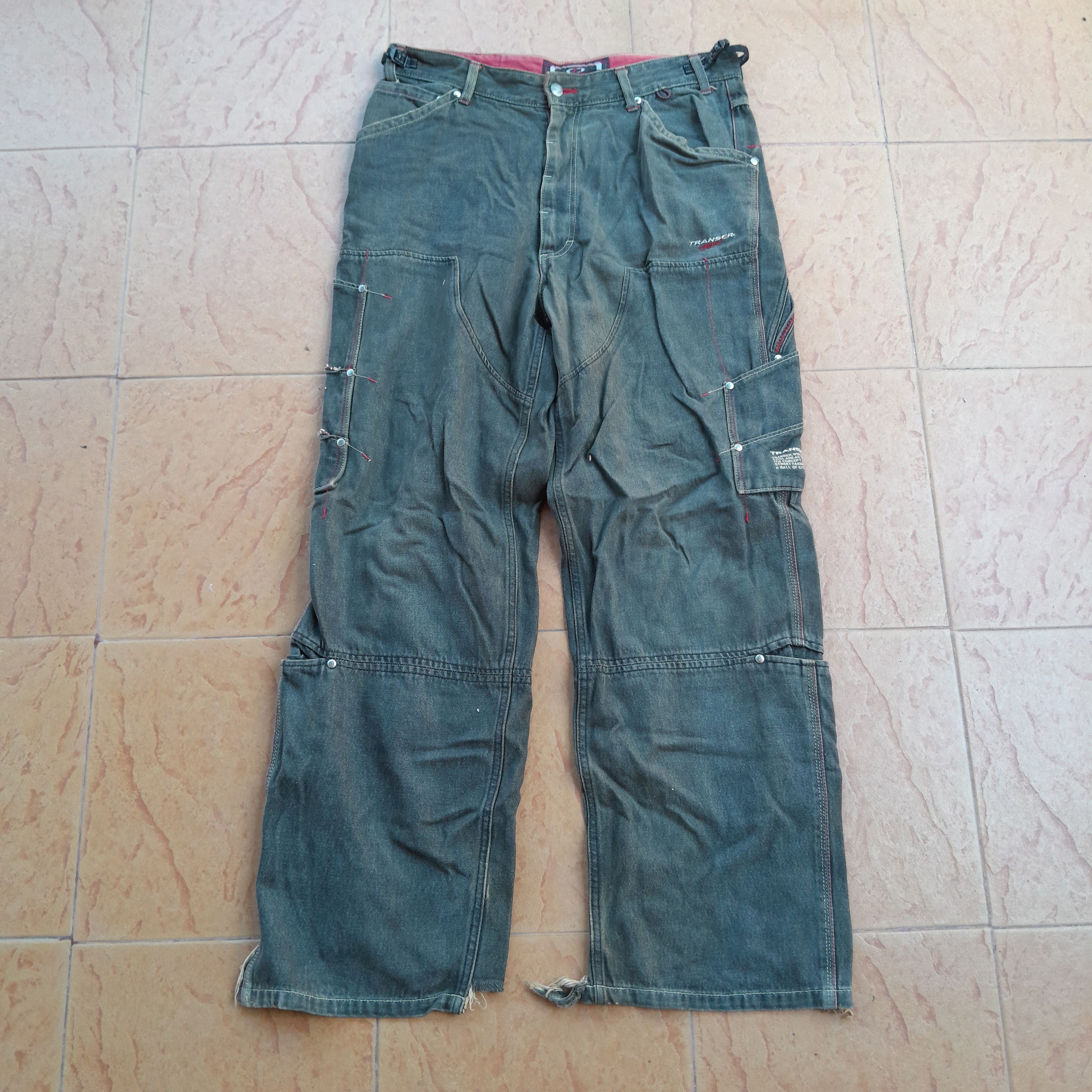 Japanese Brand ❤FINAL DROP❤FADED BAGGY MULTIPOCKET CARGO PANTS Size US 34 / EU 50 - 2 Thumbnail