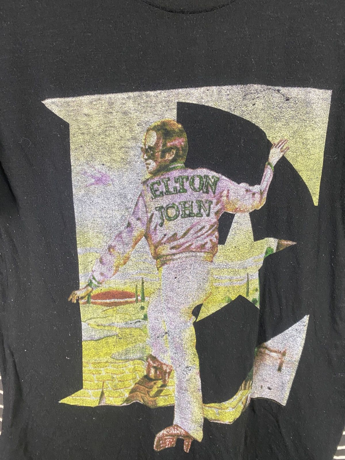 Band Tees × Vintage Elton John 2019 Farewell Yellow Brick Road Tour T Shirt Size US M / EU 48-50 / 2 - 3 Thumbnail