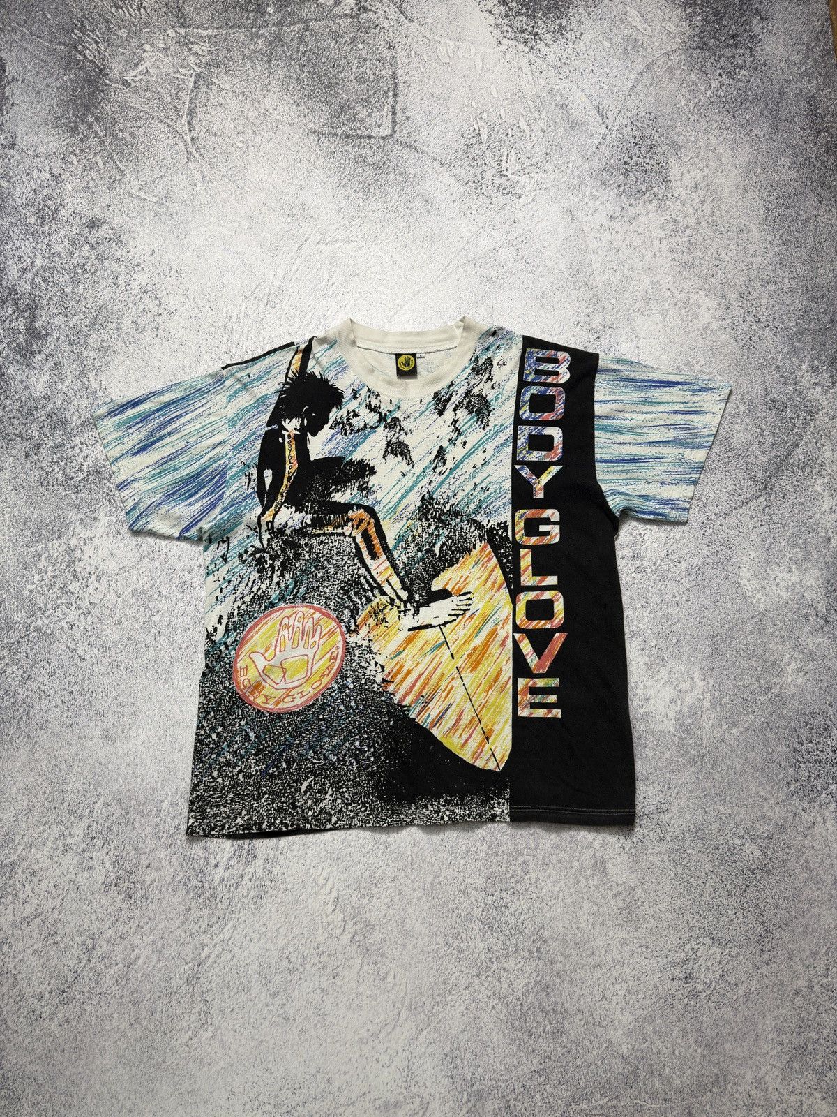 Body Glove VTG 1989 Body Glove All Over Print Single Stitch Surfing Tee Size US L / EU 52-54 / 3 - 1 Thumbnail