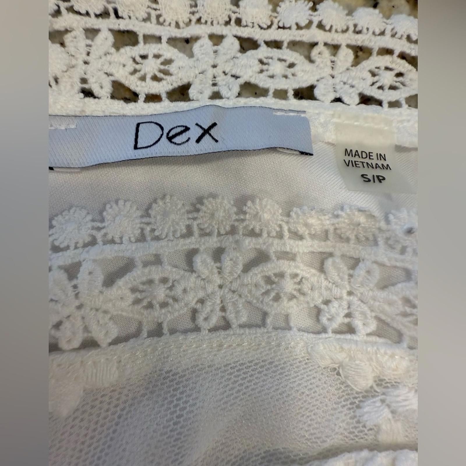 Forme D'Expression Dex white sleeveless lacey midi dress SZ small Size S / US 4 / IT 40 - 4 Thumbnail