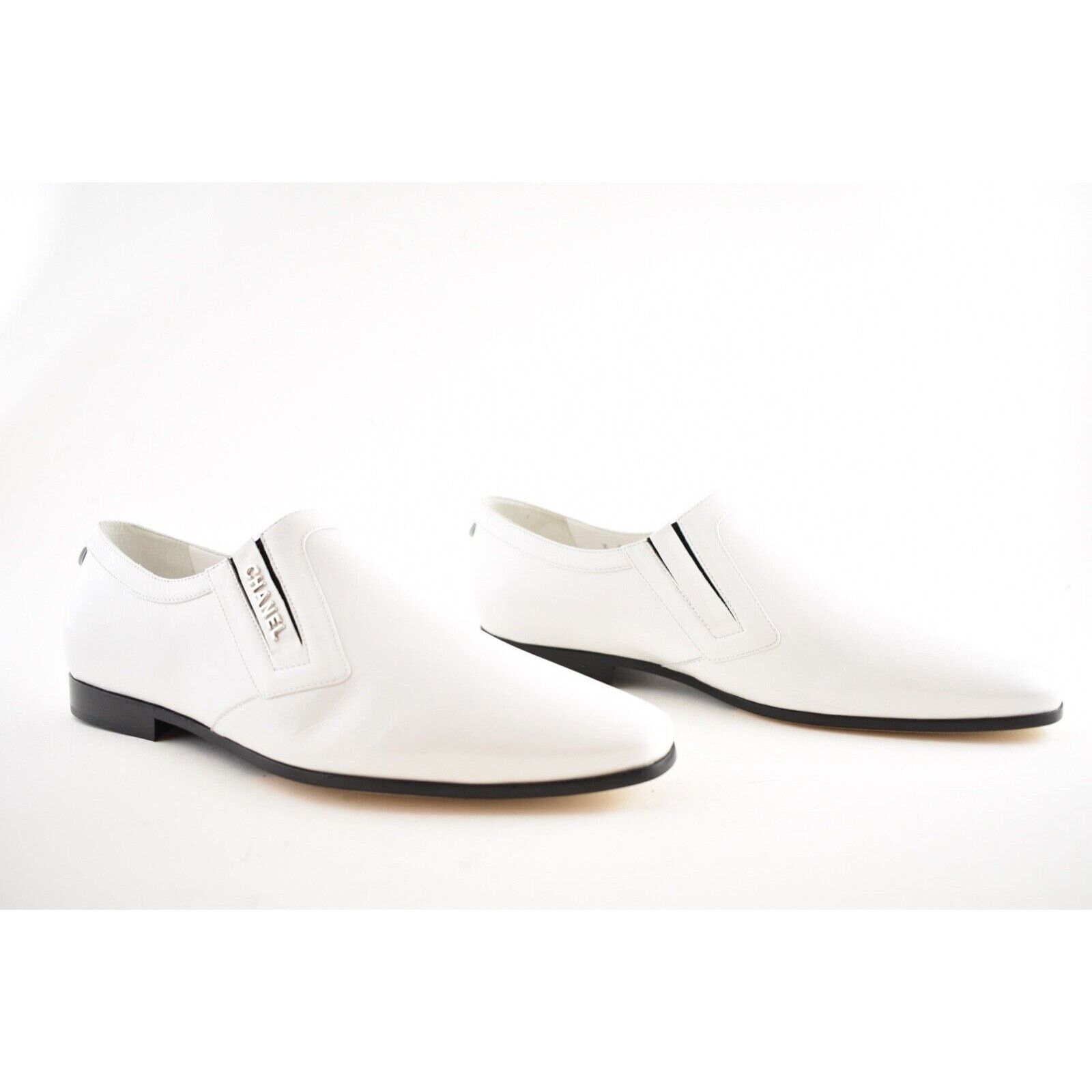Chanel 18B Crumpled Calf CC Slide Slip On Loafer Moccasin Flat 40.5 Size US 10.5 / IT 40.5 - 2 Thumbnail