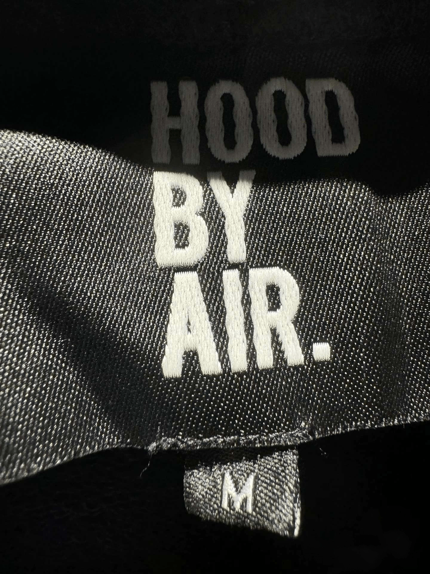 Hood By Air Hood By Air Black & White Logo Printed Side Zipped Hoodie Size US M / EU 48-50 / 2 - 5 Thumbnail