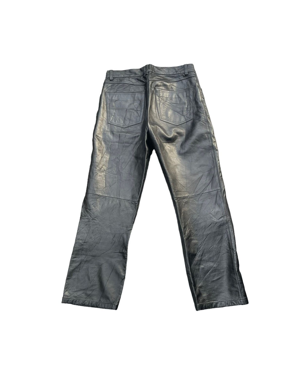 If Six Was Nine Vintage Strawberry Leaves Leather Pant Size US 31 - 6 Thumbnail