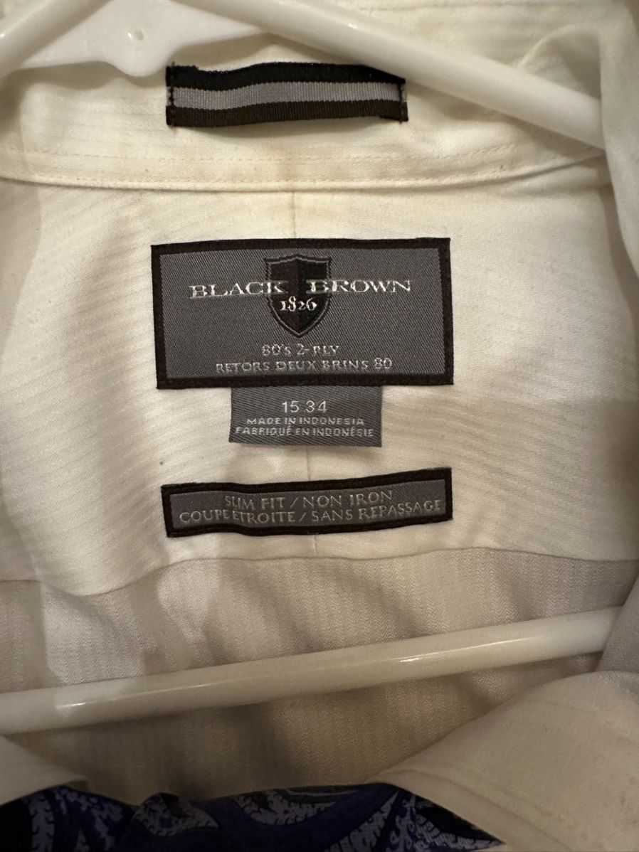 Black Brown 1826 Black Brown 1826 Dress Shirt Size 48R - 3 Thumbnail