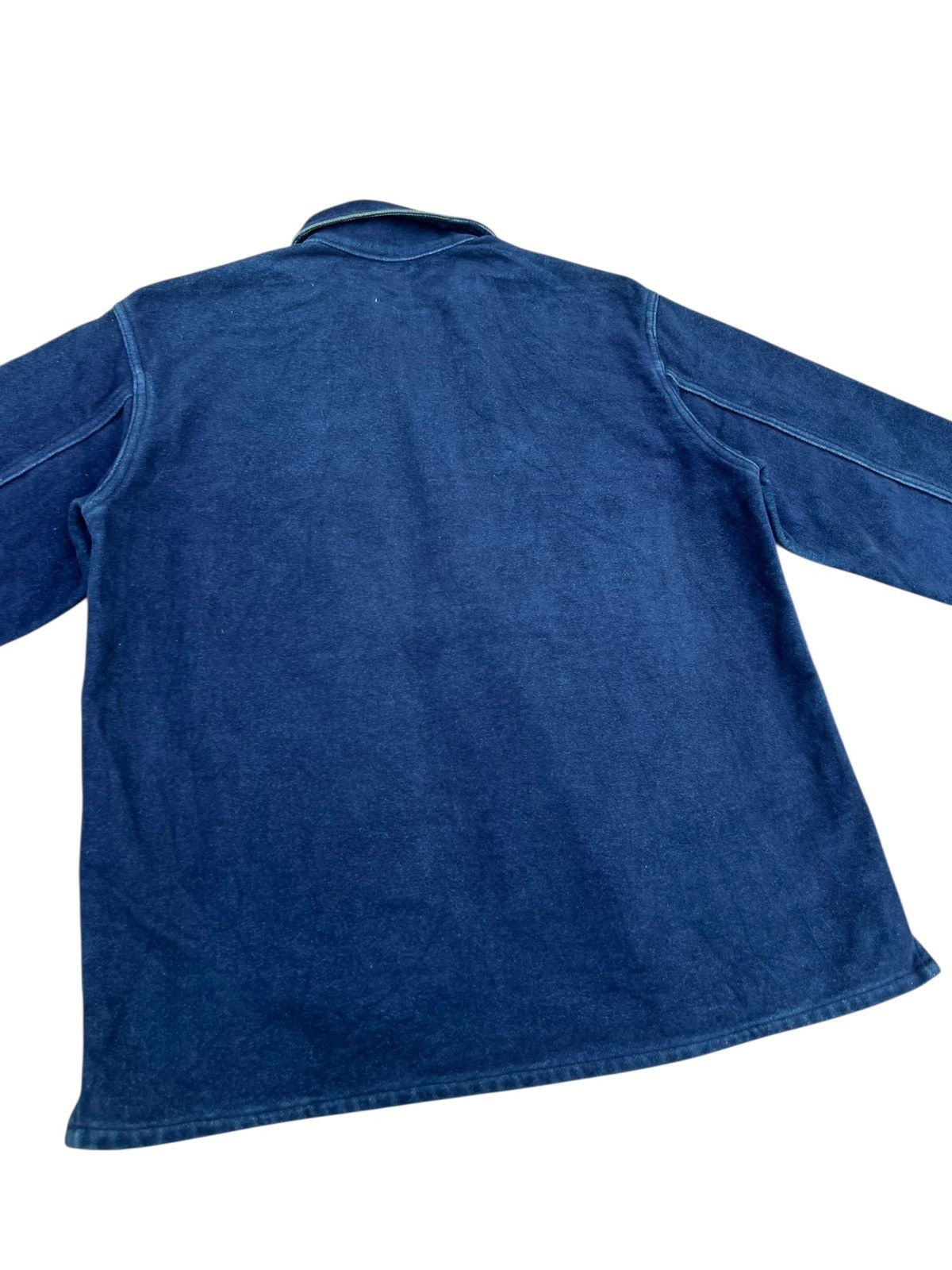 Pure Blue Japan Pure Blue Japan Suede Indigo Cotton PullOver Military Jacket Size US M / EU 48-50 / 2 - 16 Thumbnail