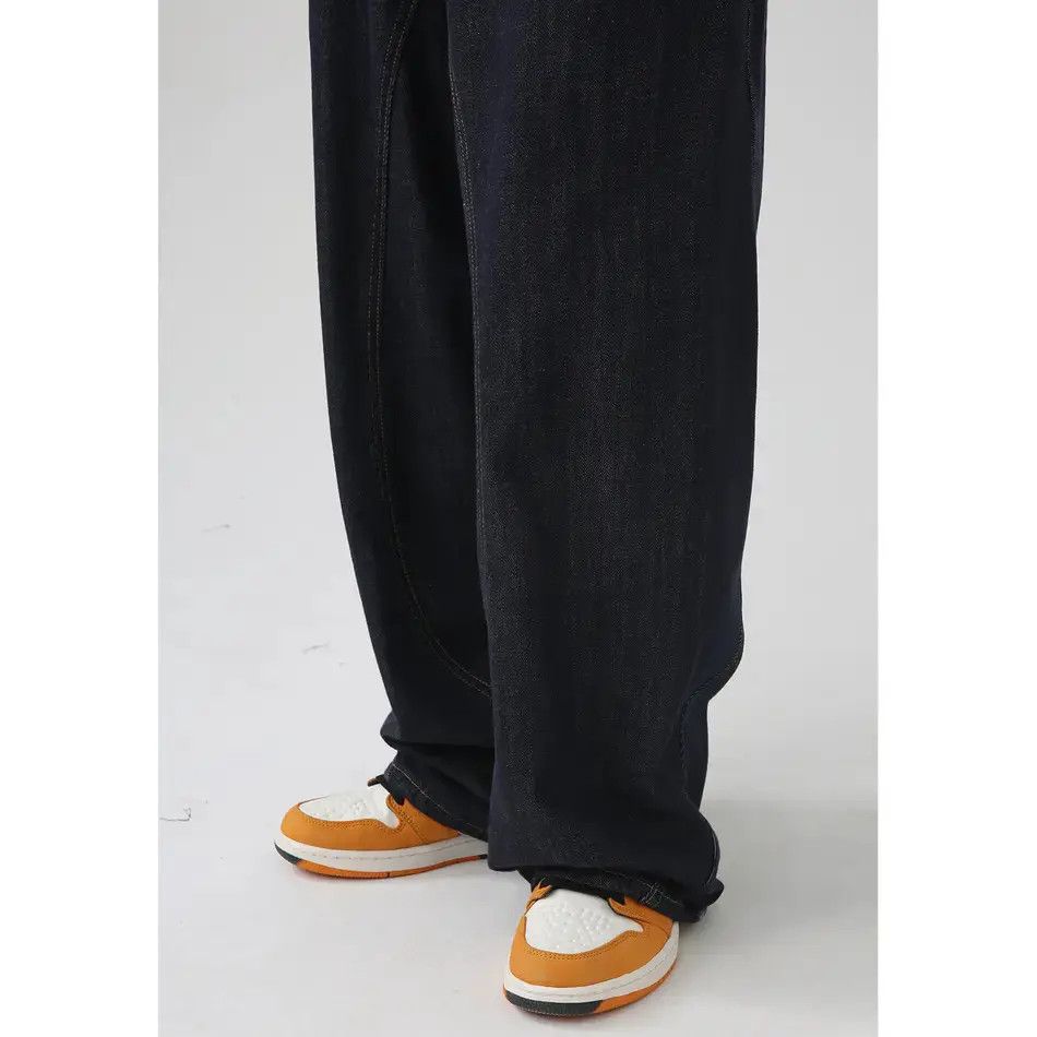 Japanese Brand Retro loose straight leg casual jeans Size US 32 / EU 48 - 4 Thumbnail