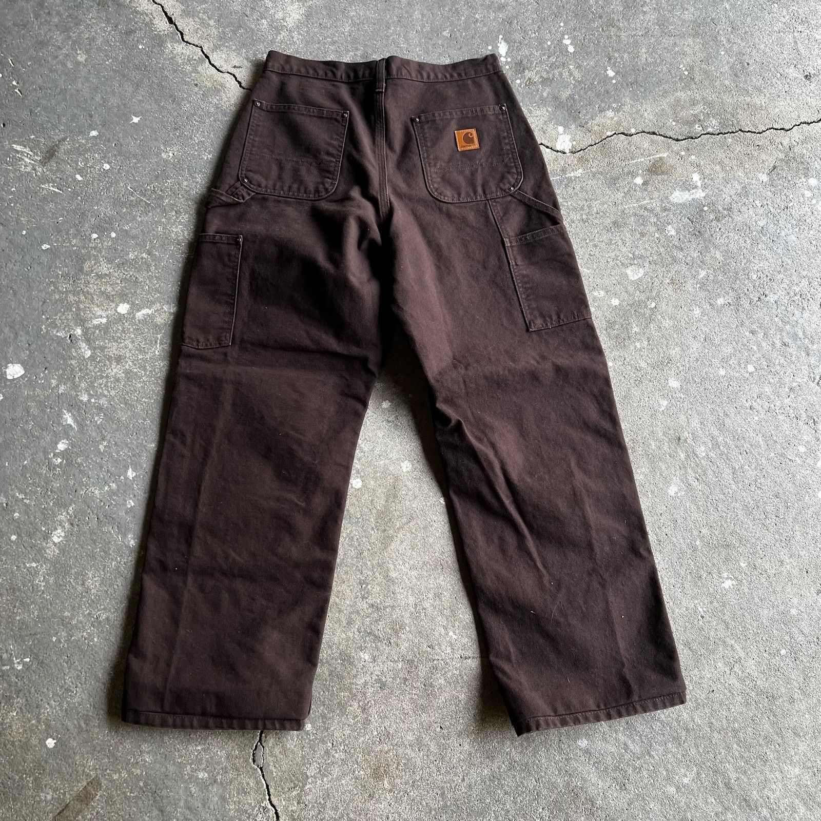 Carhartt × Vintage Carhartt brown double knee work wear carpenter pants Size US 29 - 5 Thumbnail