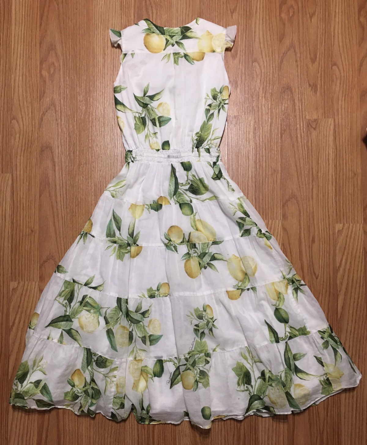 Roberto Cavalli Roberto Cavalli Lemon Print Girls Cotton Dress Sz 6/122 cm Size ONE SIZE - 5 Thumbnail