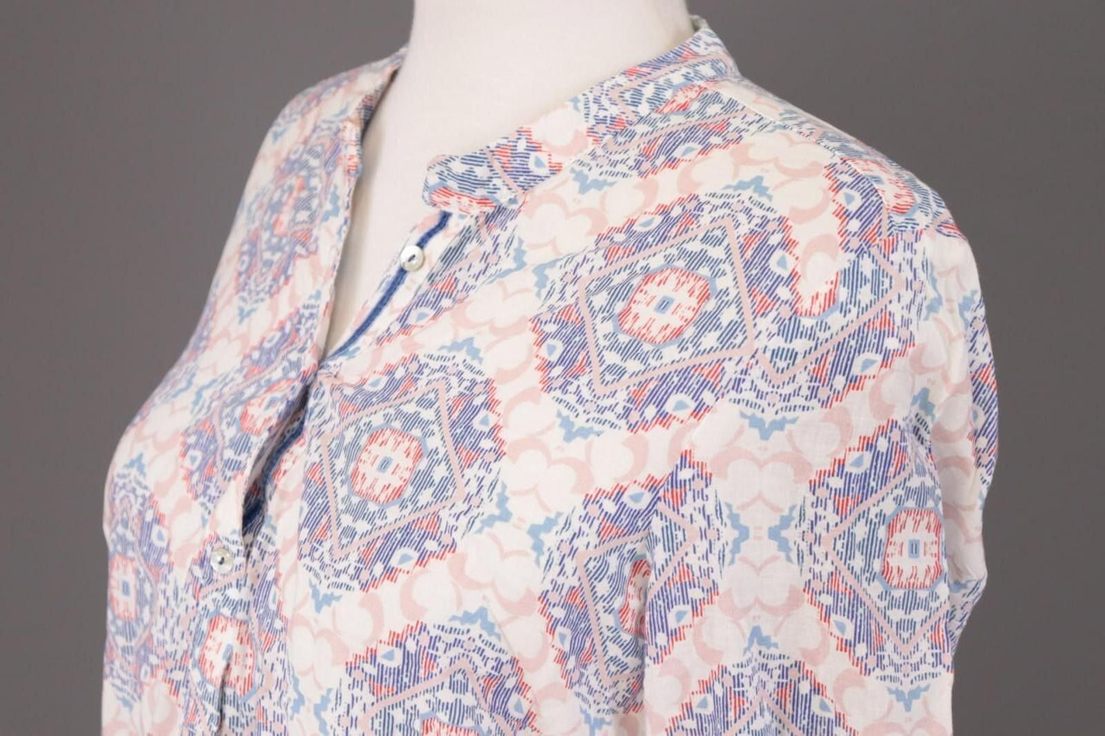 Designer Emily Van Den Bergh Multicolor Printed Blouse Shirt Size 40 Size M / US 6-8 / IT 42-44 - 9 Thumbnail