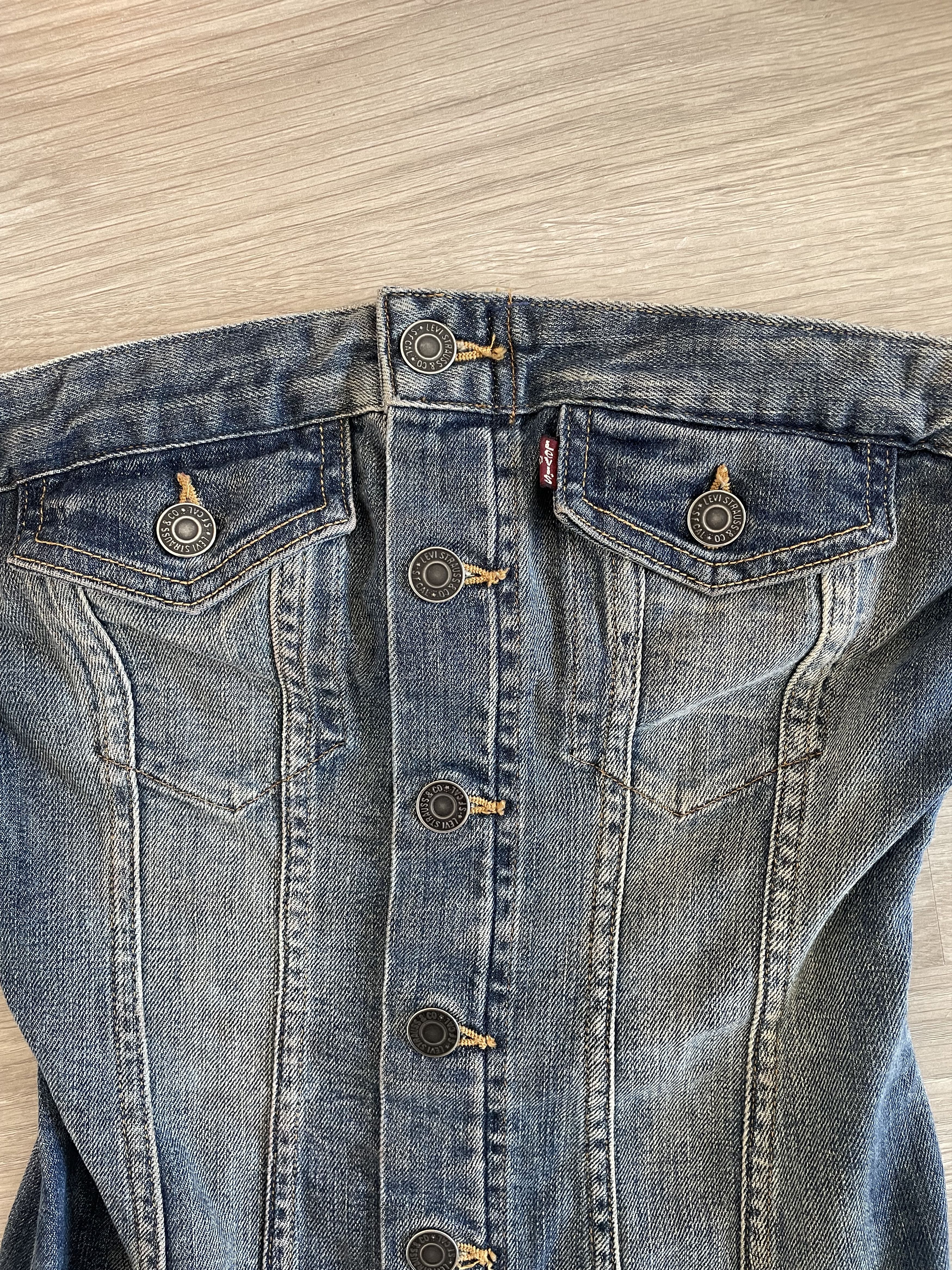 Levi's Vintage Clothing Levi's Button Up Corset Tube Denim Dress XS Size XS / US 0-2 / IT 36-38 - 4 Thumbnail