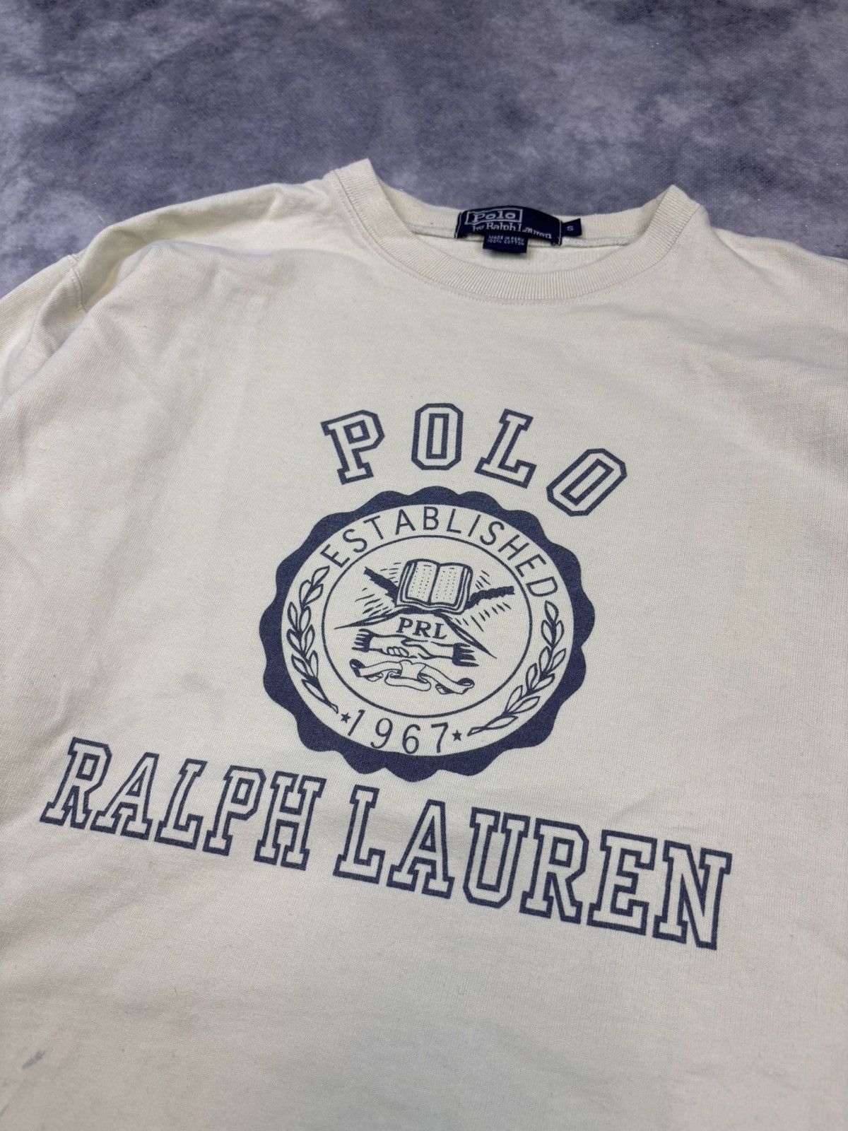 Polo Ralph Lauren Vintage Polo Ralph Lauren Crewneck Sweatshirt 80s 90s PRL Size US S / EU 44-46 / 1 - 2 Thumbnail