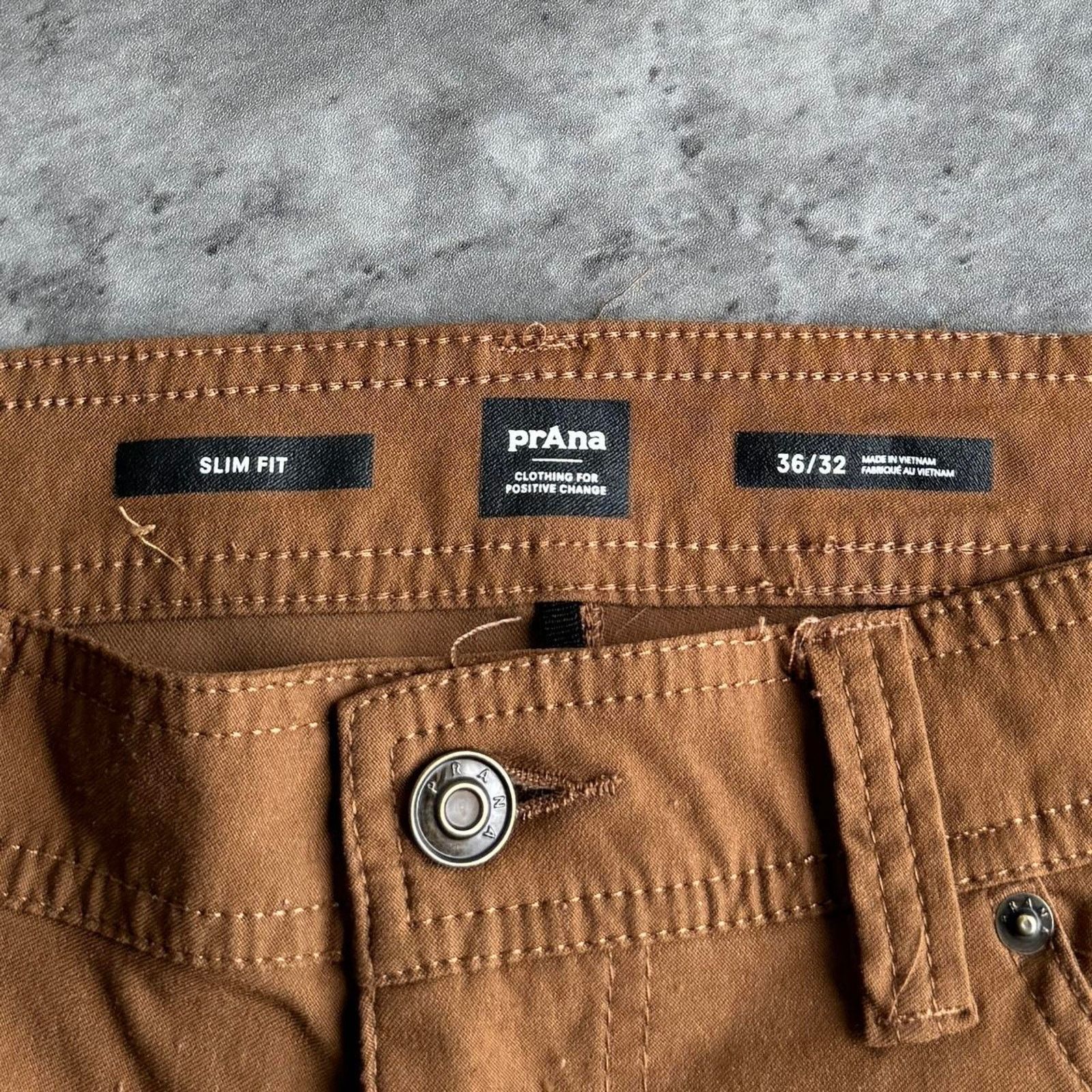 Japanese Brand × Prana × Vintage Prana Tan / Brown Slim Fit Lightweight Casual Chino Pants Size US 36 / EU 52 - 4 Thumbnail
