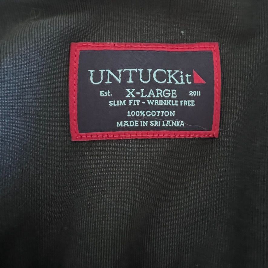 UNTUCKit UNTUCKit Mens XL Black Slim Fit Long Sleeve Cotton Soft Comf Size US XL / EU 56 / 4 - 4 Thumbnail