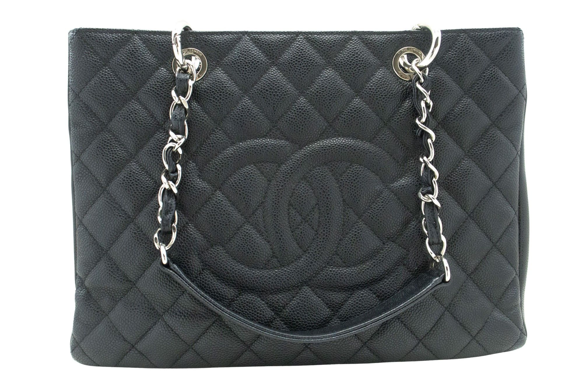 Chanel Grand Shopping Black Leather Shoulder Bag (Pre-Owned) Size ONE SIZE - 1 Thumbnail