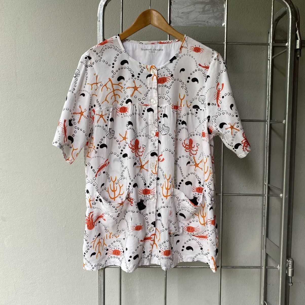 Tsumori Chisato Tsumori Chisato White Sea Life Print Blouse Size M / US 6-8 / IT 42-44 - 1 Thumbnail
