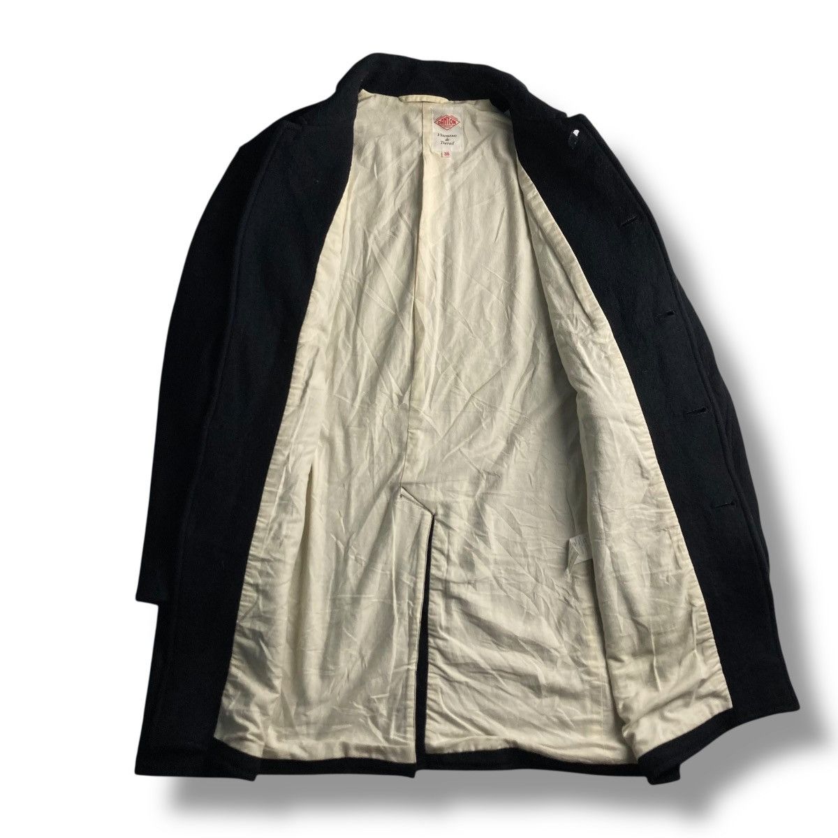 Danton 🇯🇵 DANTON VETEMENTS DE TRAVAIL BUTTON UP WOOL LONG JACKET Size US L / EU 52-54 / 3 - 10 Thumbnail