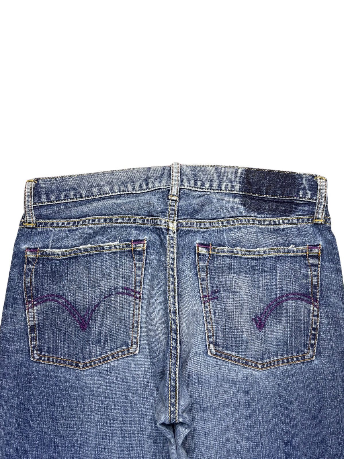 Levi's Vintage 90s Levis Bleached Wash Distressed Baggy Jeans Size US 33 - 8 Thumbnail