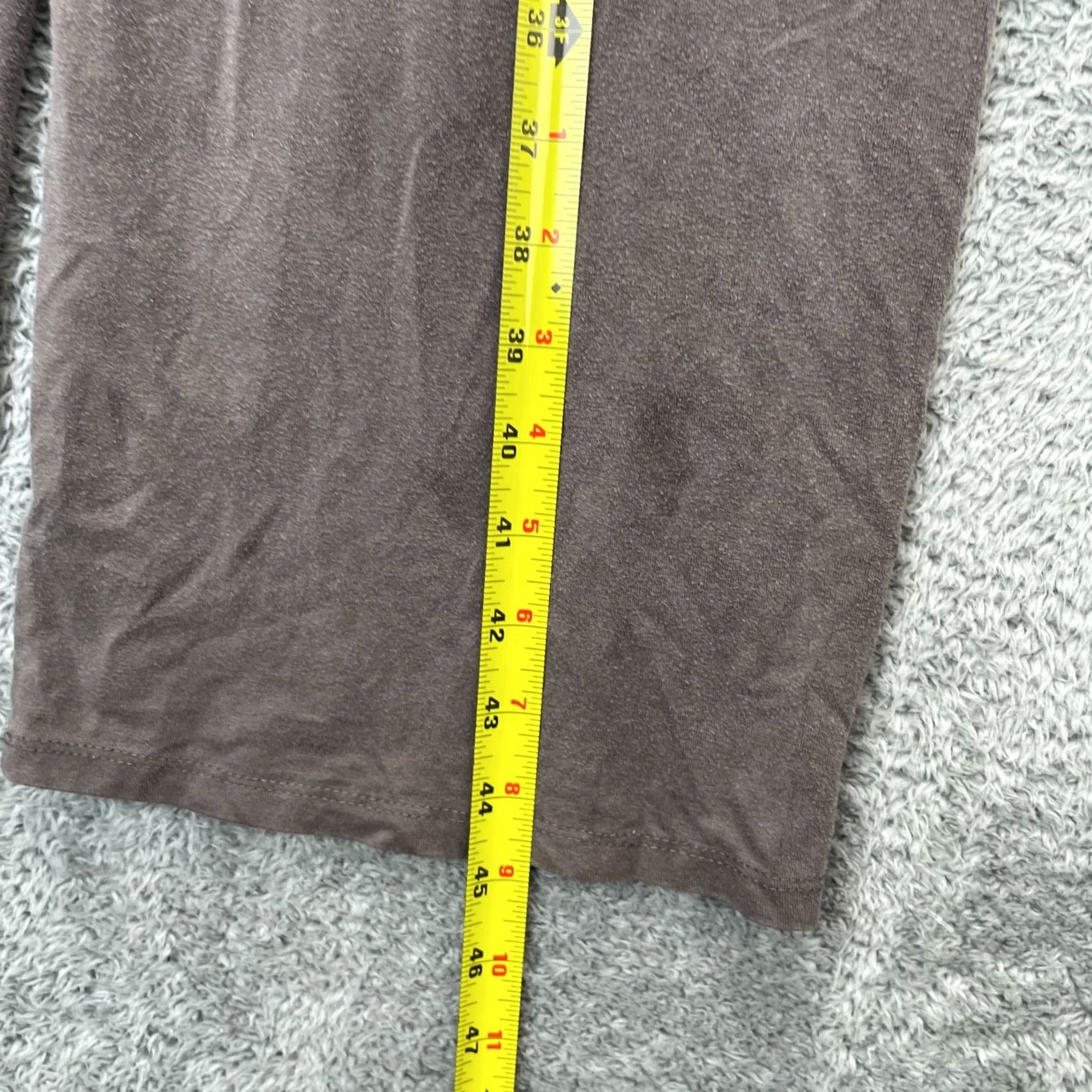 Eileen Fisher Eileen Fisher Pants Womens XS Brown Stretch Jersey Knit Straight Leg High Rise Pants Redo? Size XXS / US 00 / IT 34 - 5 Thumbnail