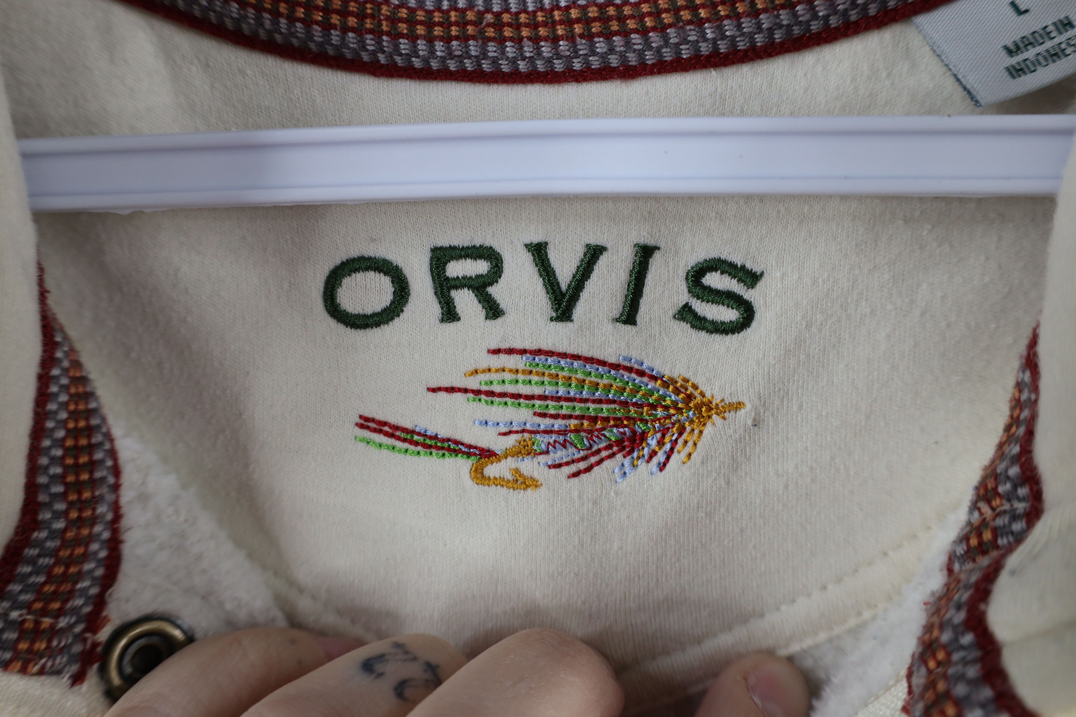 Orvis × Vintage Vintage Orvis Heavyweight Half Zip Pullover Sweatshirt Gray Size US L / EU 52-54 / 3 - 5 Thumbnail
